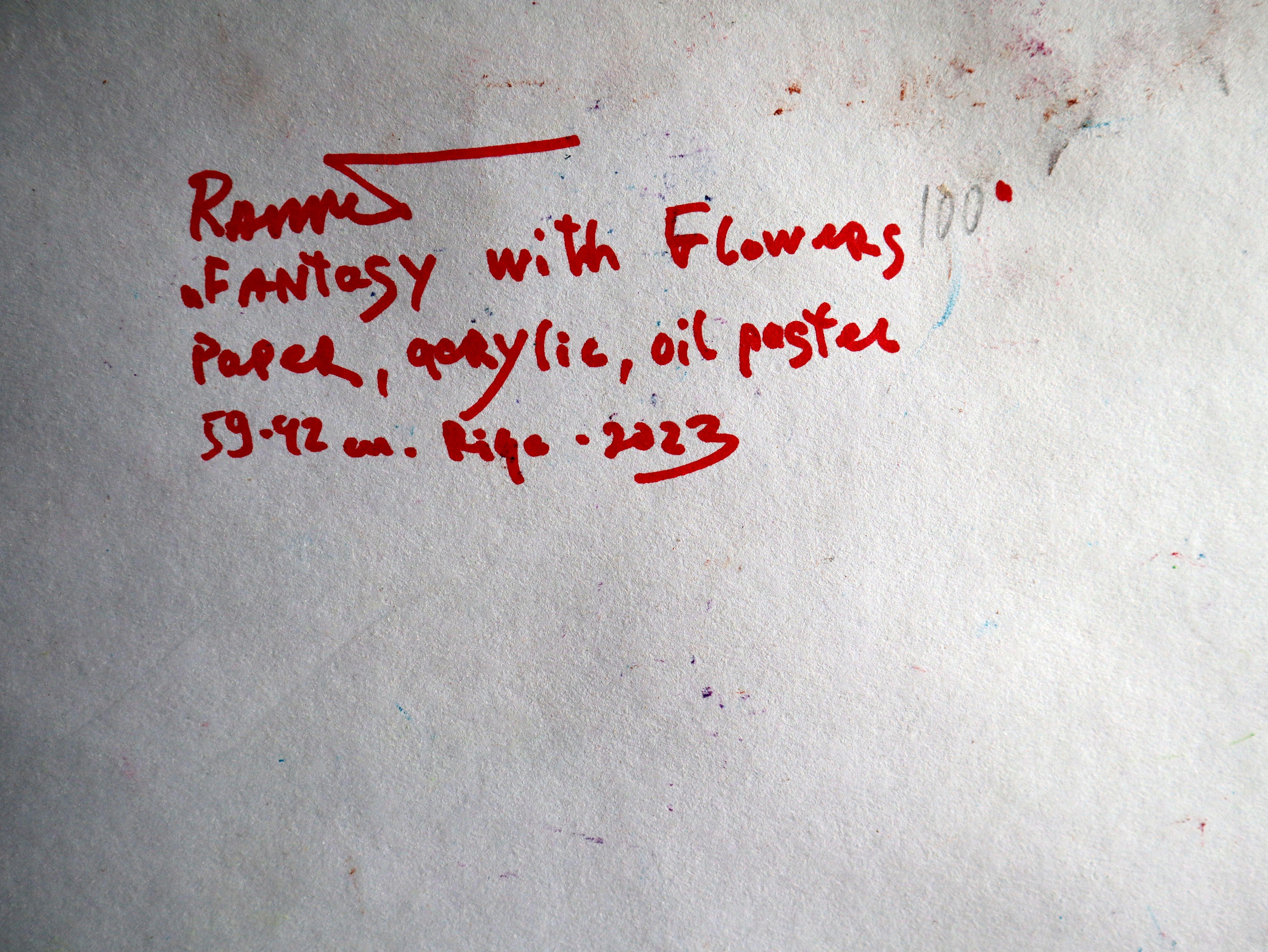 Fanasy with Flowers 100 - Painting by RAKHMET REDZHEPOV (RAMZI)