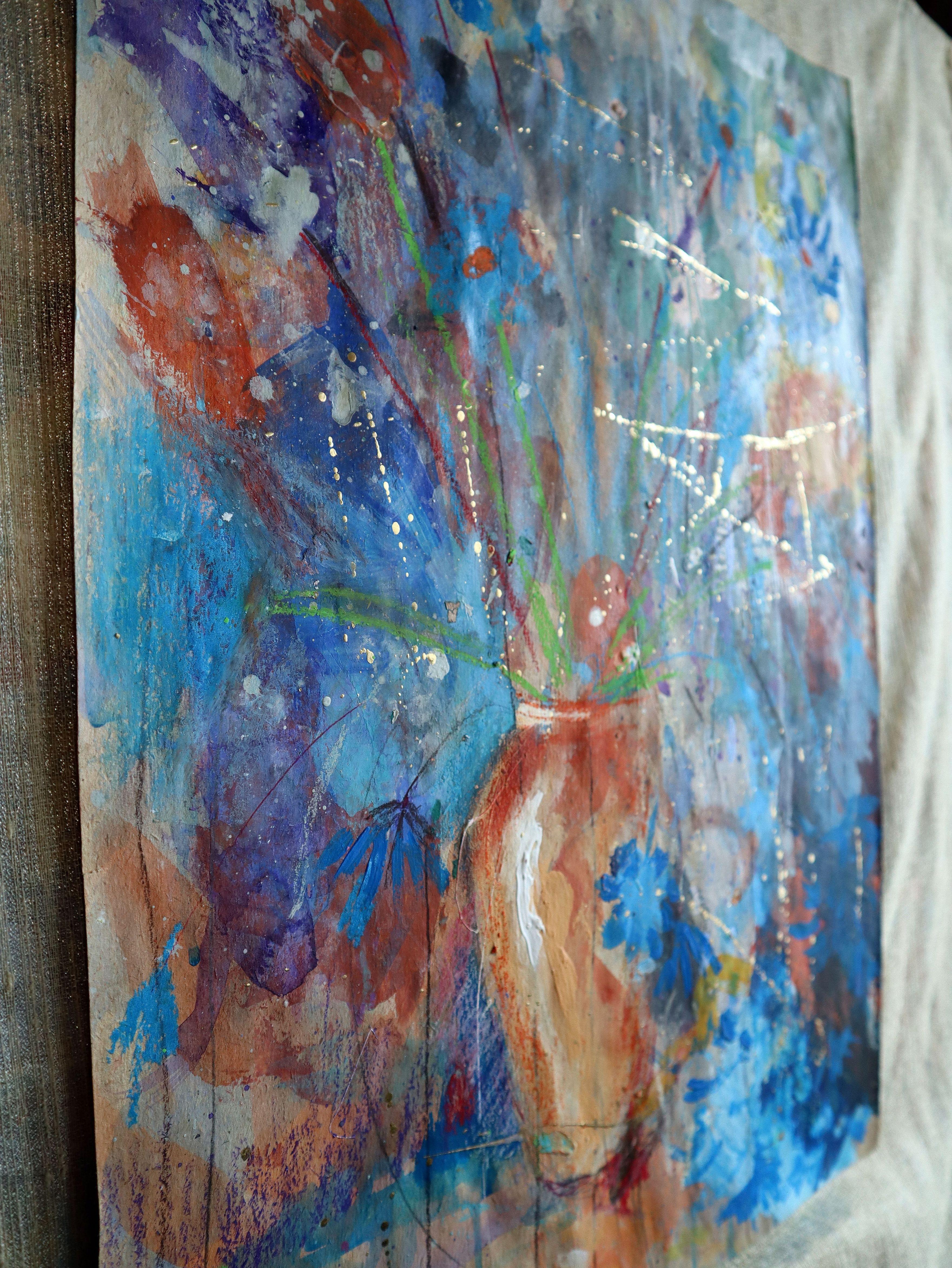 Fanasy with Flowers 102 - Painting by RAKHMET REDZHEPOV (RAMZI)