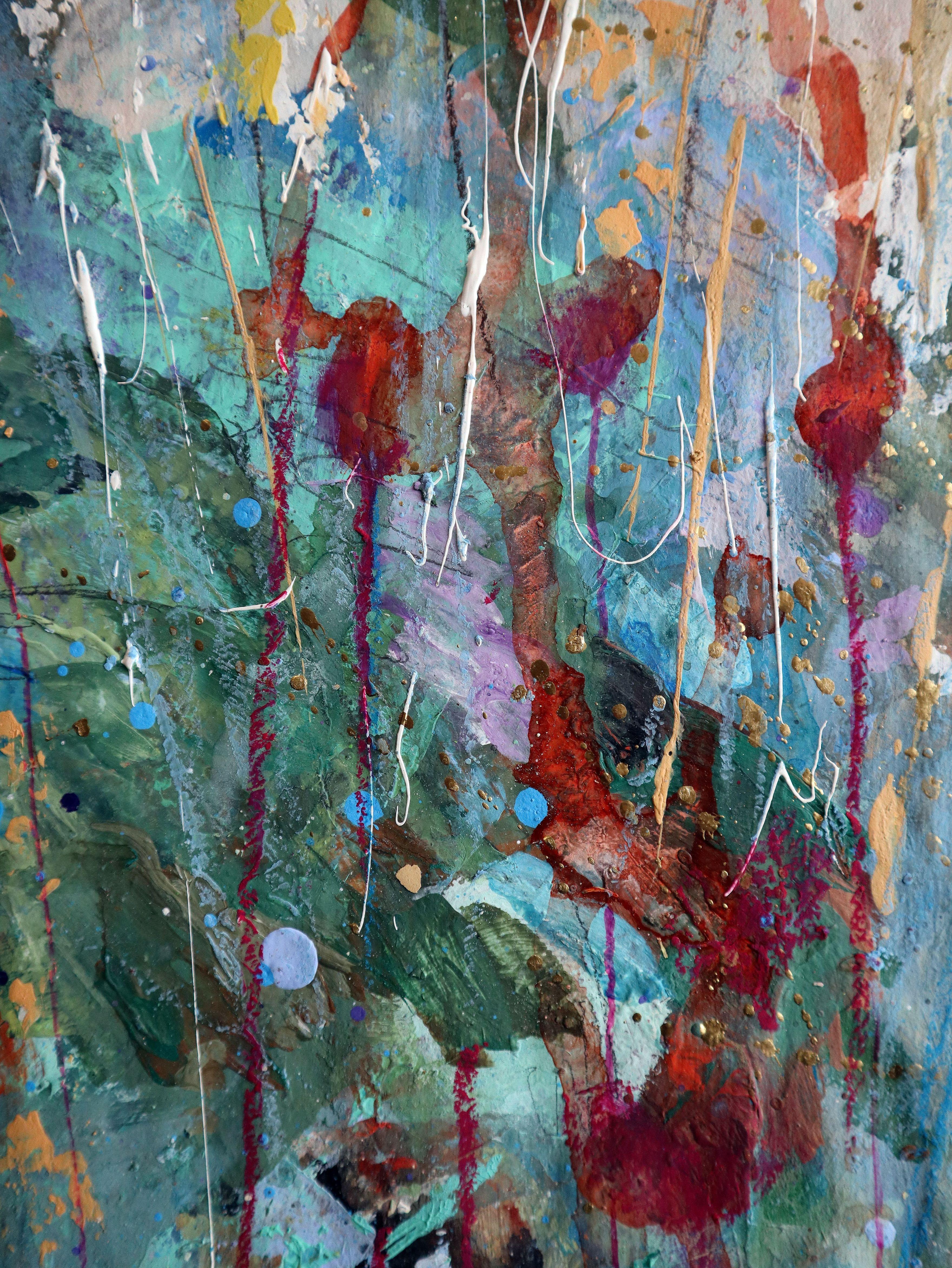 Fanasie mit Blumen 103 (Impressionismus), Painting, von RAKHMET REDZHEPOV (RAMZI)