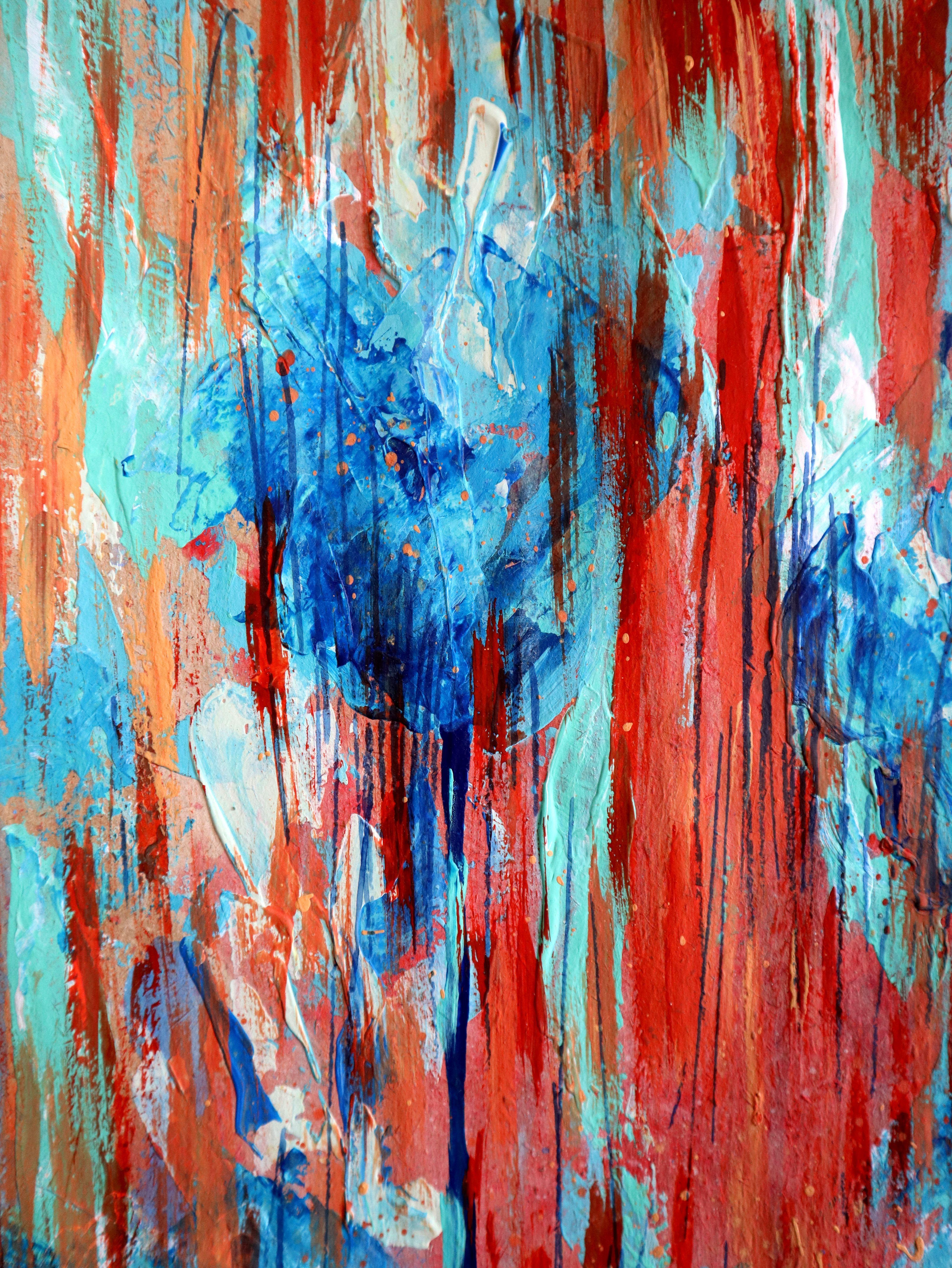 Fanasie mit Blumen 105 – Painting von RAKHMET REDZHEPOV (RAMZI)