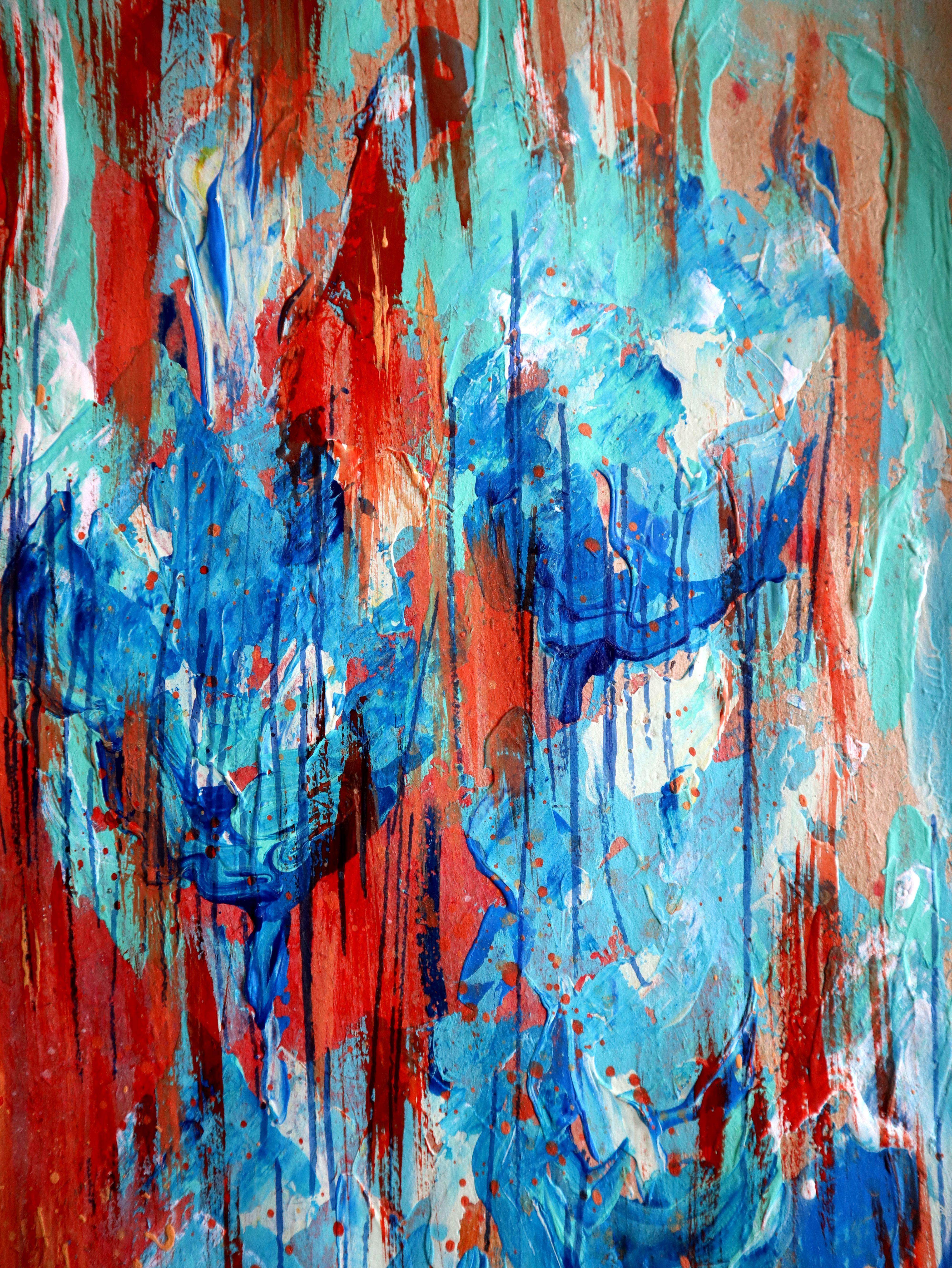 Fanasie mit Blumen 105 (Impressionismus), Painting, von RAKHMET REDZHEPOV (RAMZI)