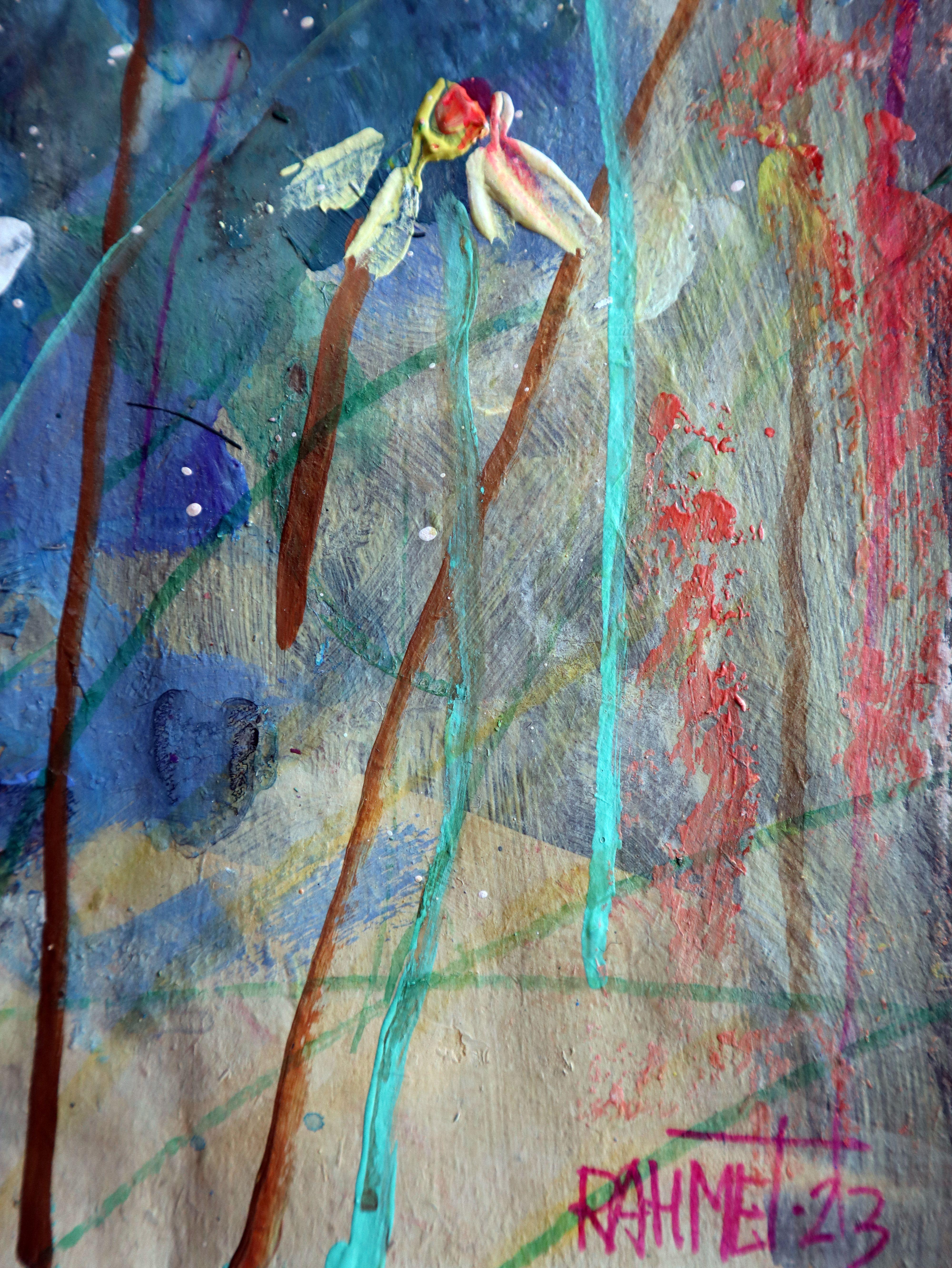 Fanasy con flores 106 - Painting Impresionista de RAKHMET REDZHEPOV (RAMZI)