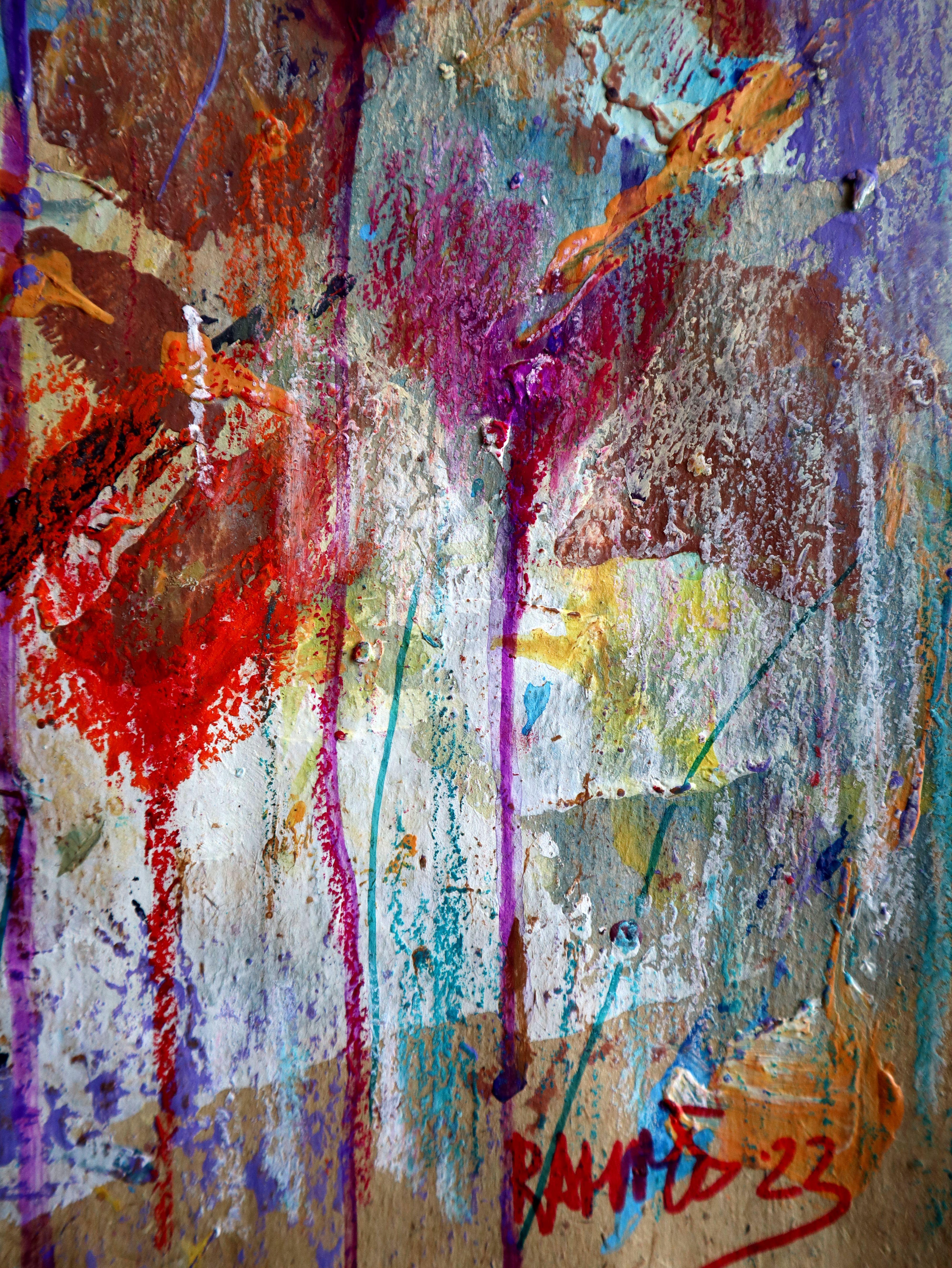 Fanasy con flores 109 - Painting Impresionista de RAKHMET REDZHEPOV (RAMZI)