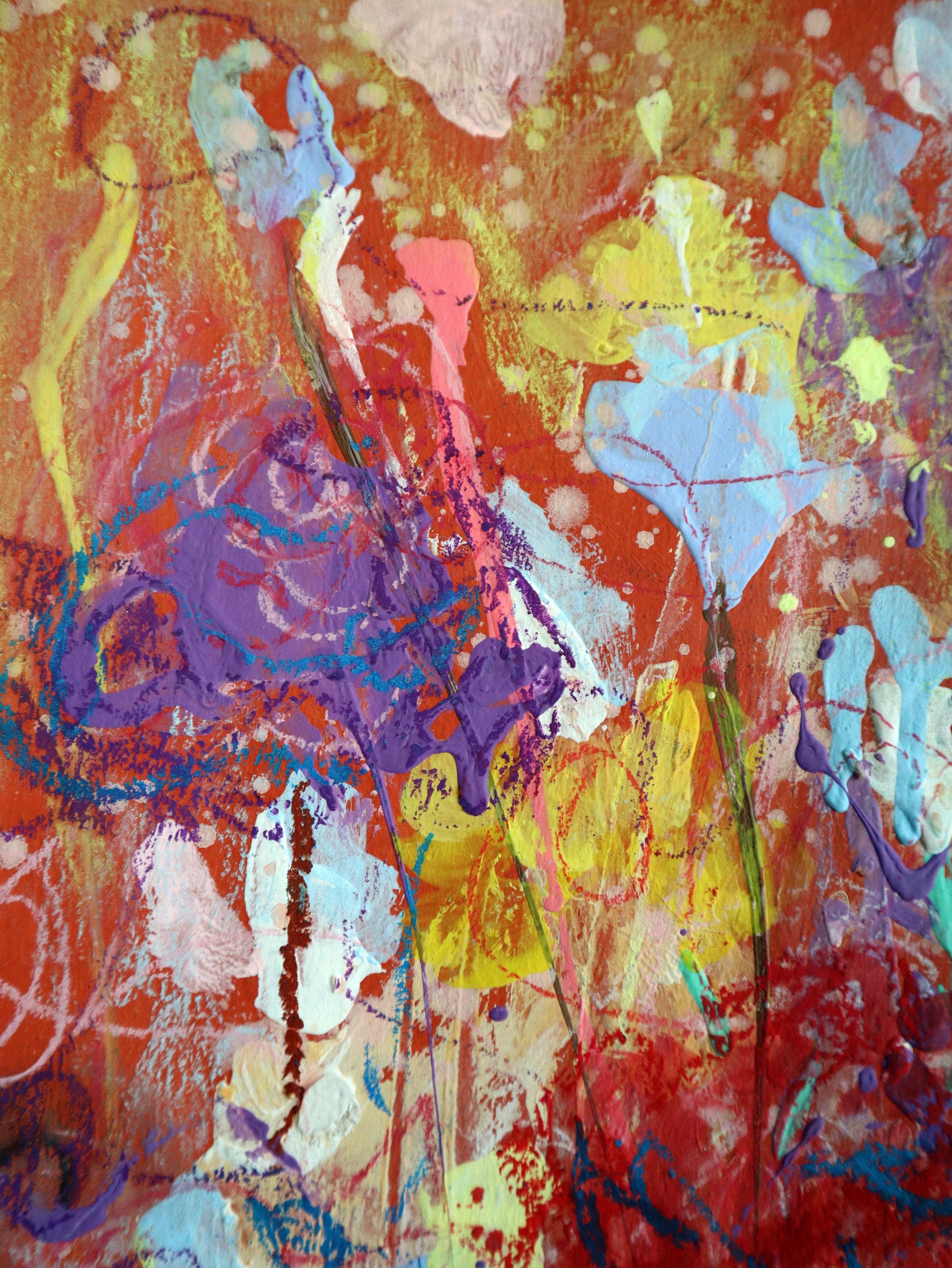 Fanasie mit Blumen 110 – Painting von RAKHMET REDZHEPOV (RAMZI)