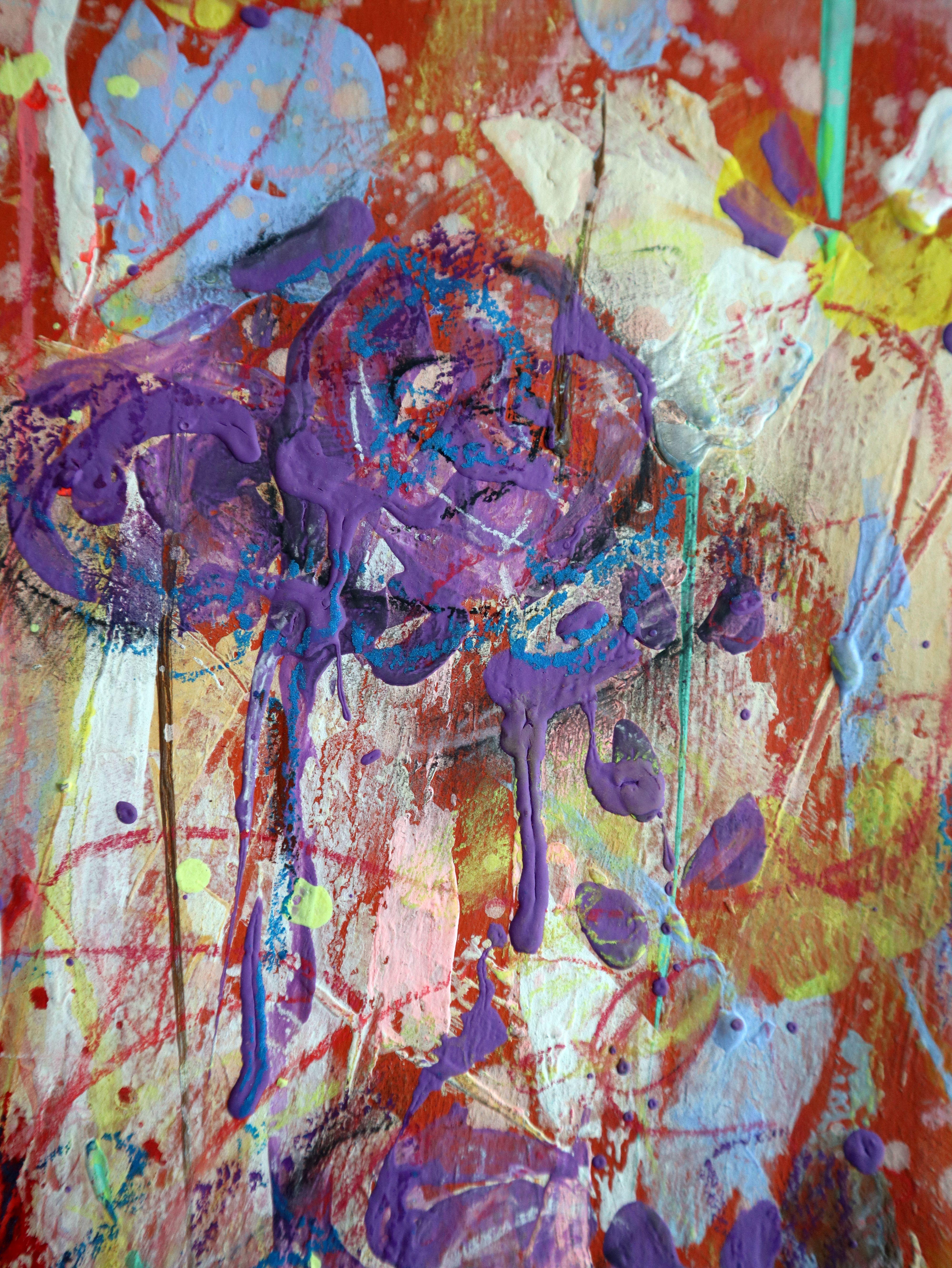 Fanasie mit Blumen 110 (Impressionismus), Painting, von RAKHMET REDZHEPOV (RAMZI)