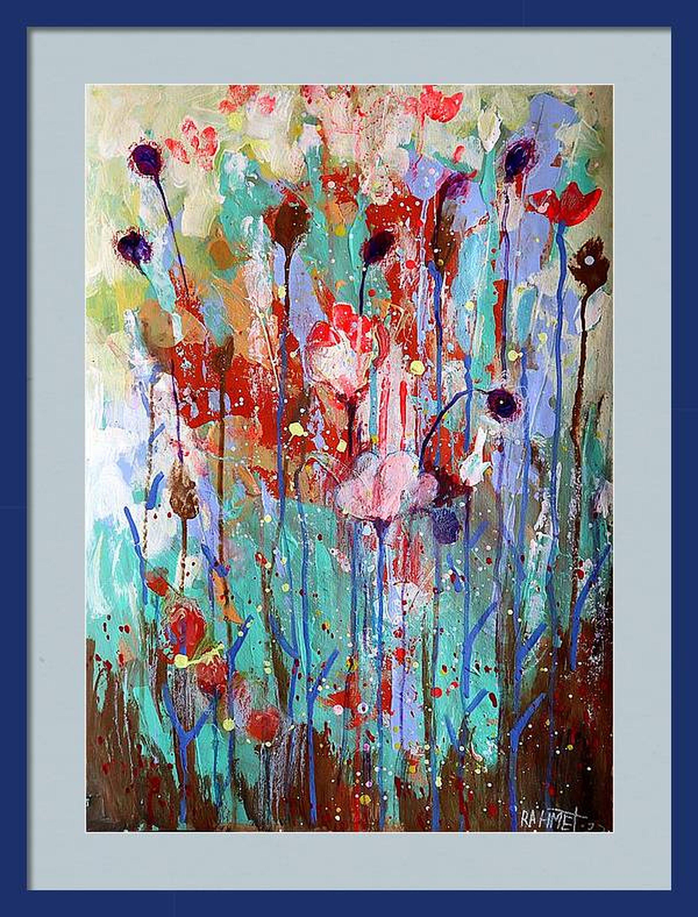 Fanasie mit Blumen 111 (Impressionismus), Painting, von RAKHMET REDZHEPOV (RAMZI)