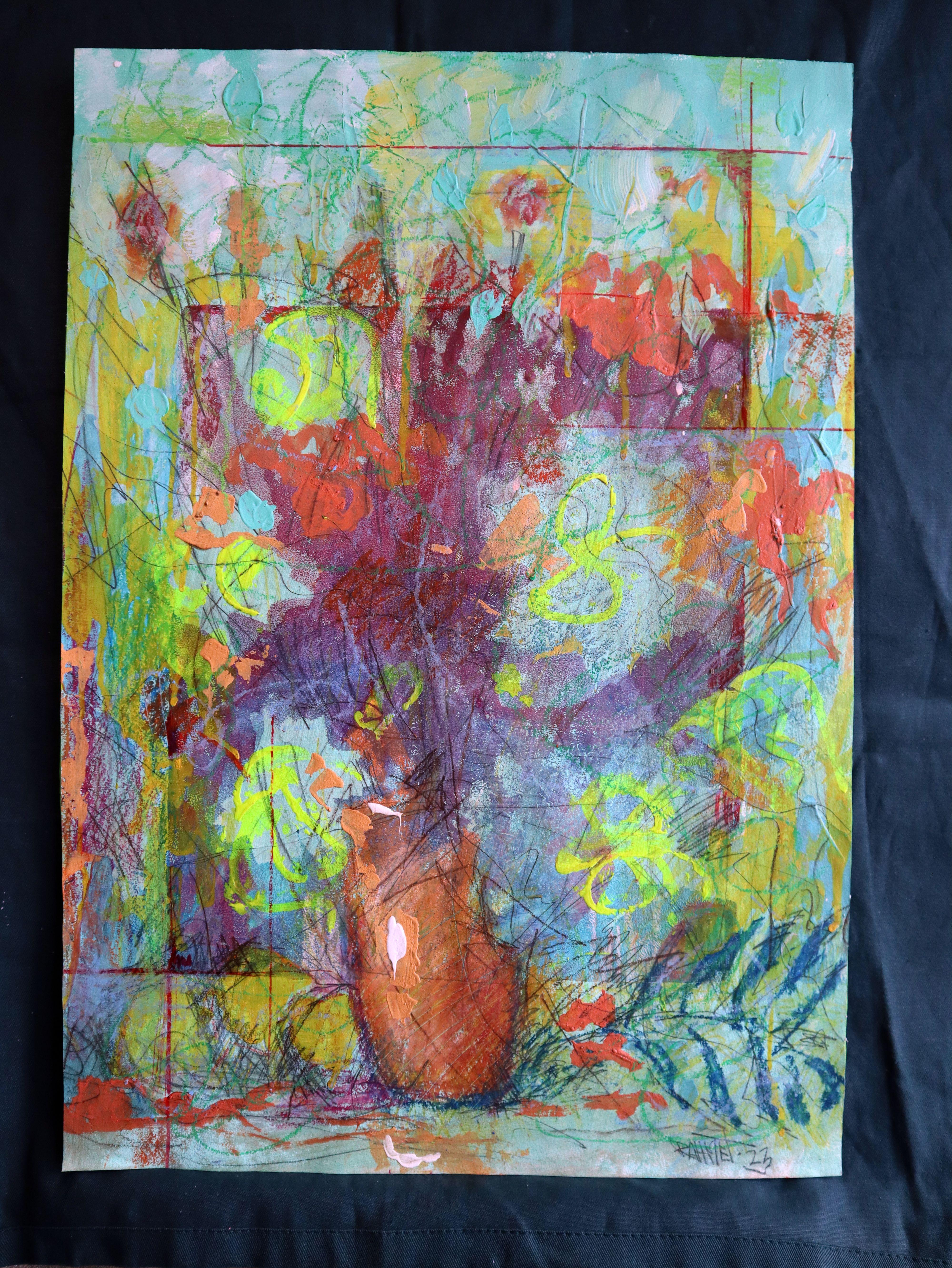 Fantaisie avec des fleurs 114 en vente 4