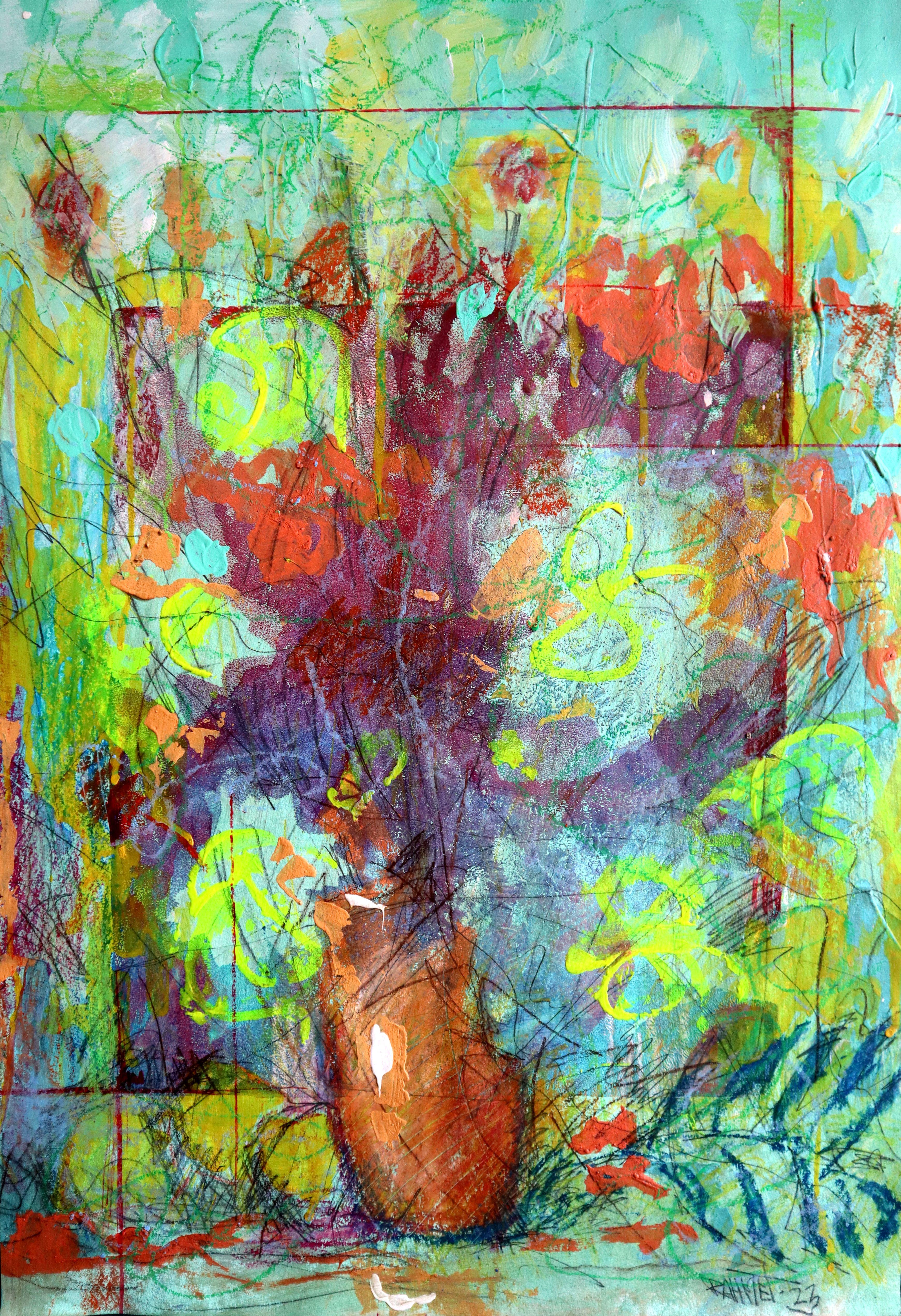 Fantaisie avec des fleurs 114