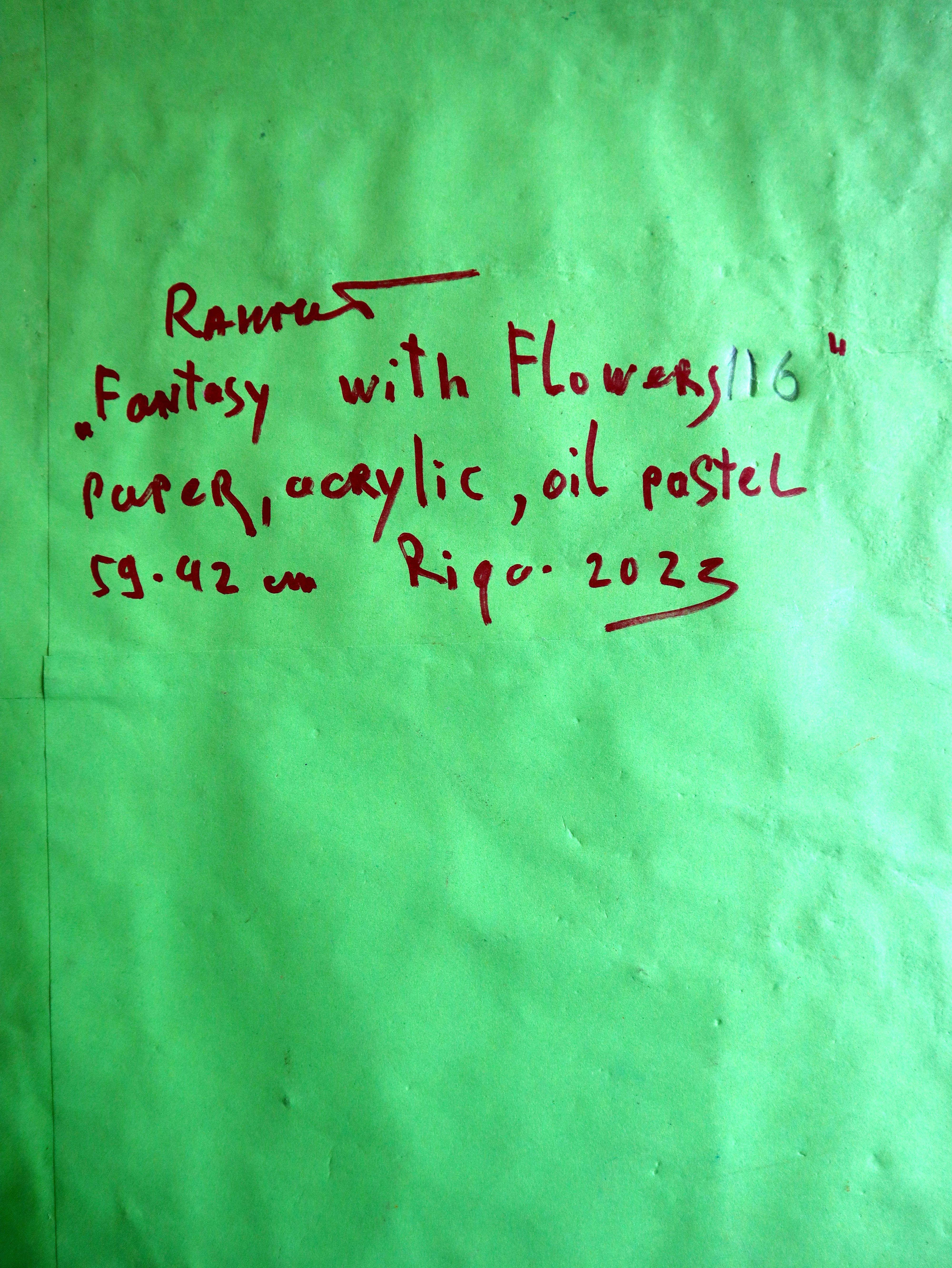 Fanasie mit Blumen 116 – Painting von RAKHMET REDZHEPOV (RAMZI)