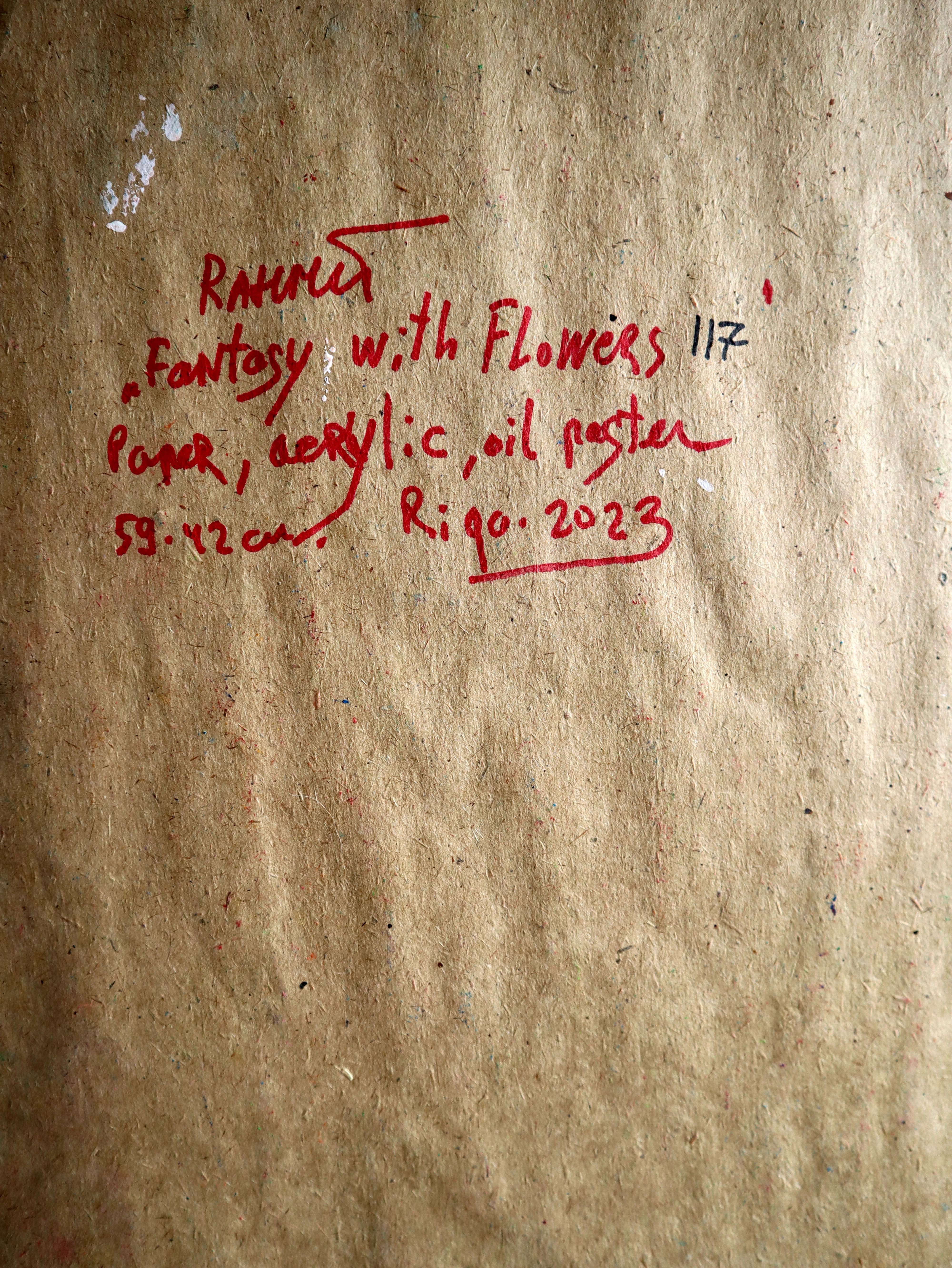 Fanasie mit Blumen 117 – Painting von RAKHMET REDZHEPOV (RAMZI)