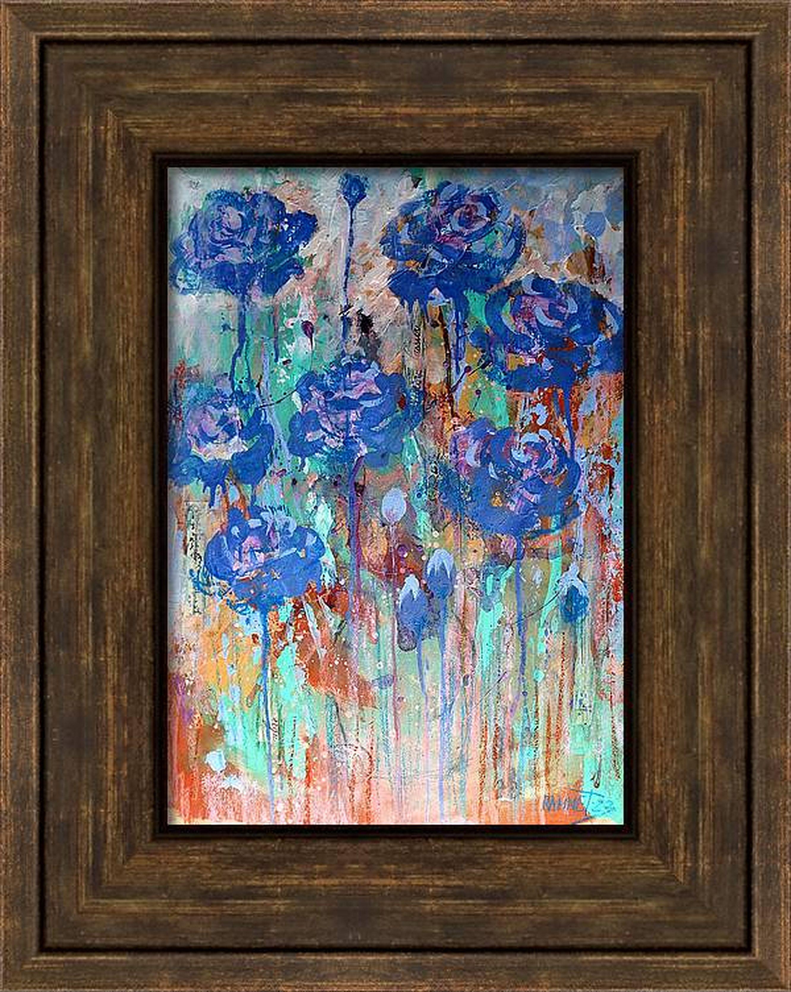 Fanasie mit Blumen 120 (Impressionismus), Painting, von RAKHMET REDZHEPOV (RAMZI)