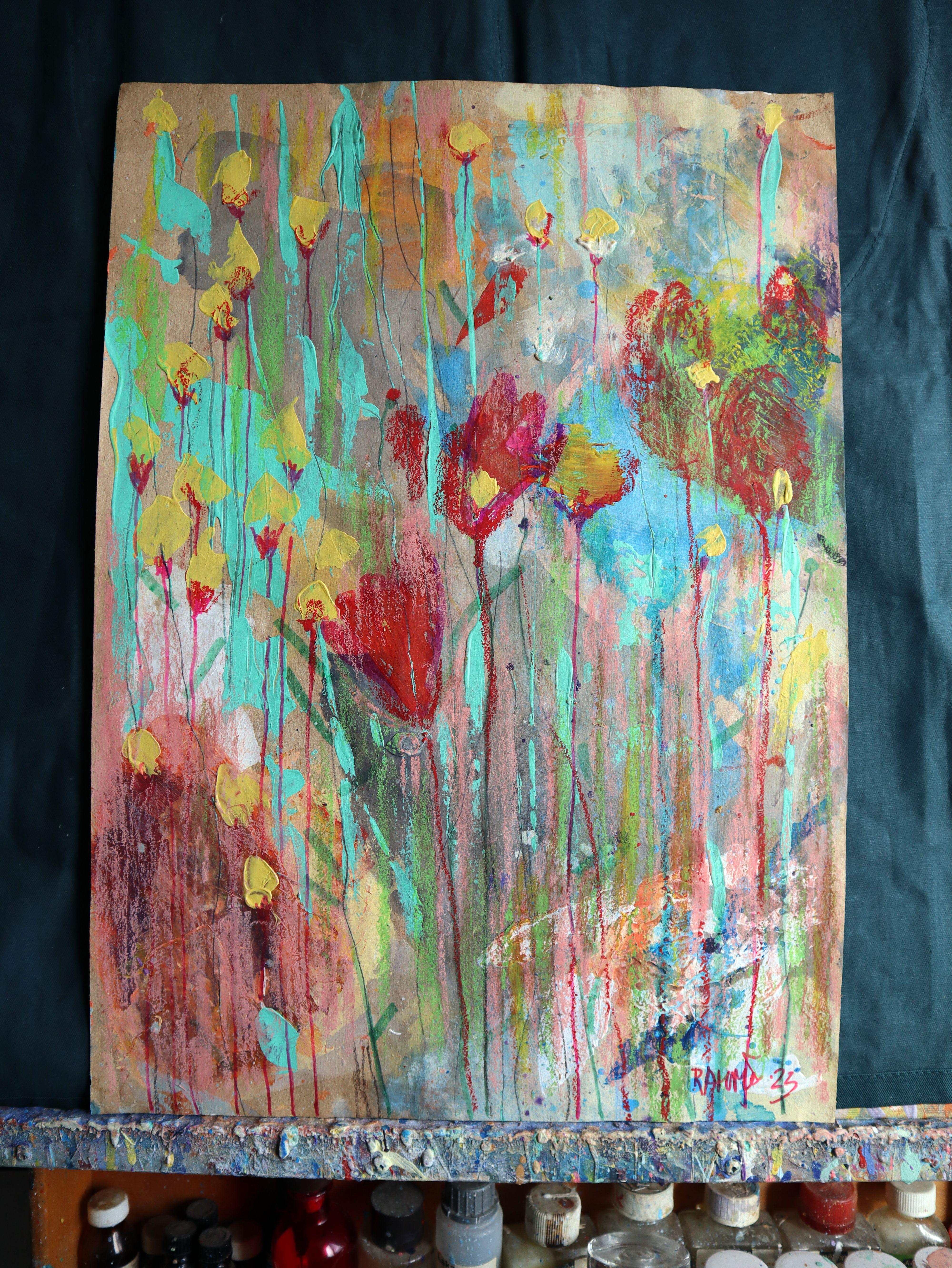 Fantaisie avec des fleurs 121 en vente 6