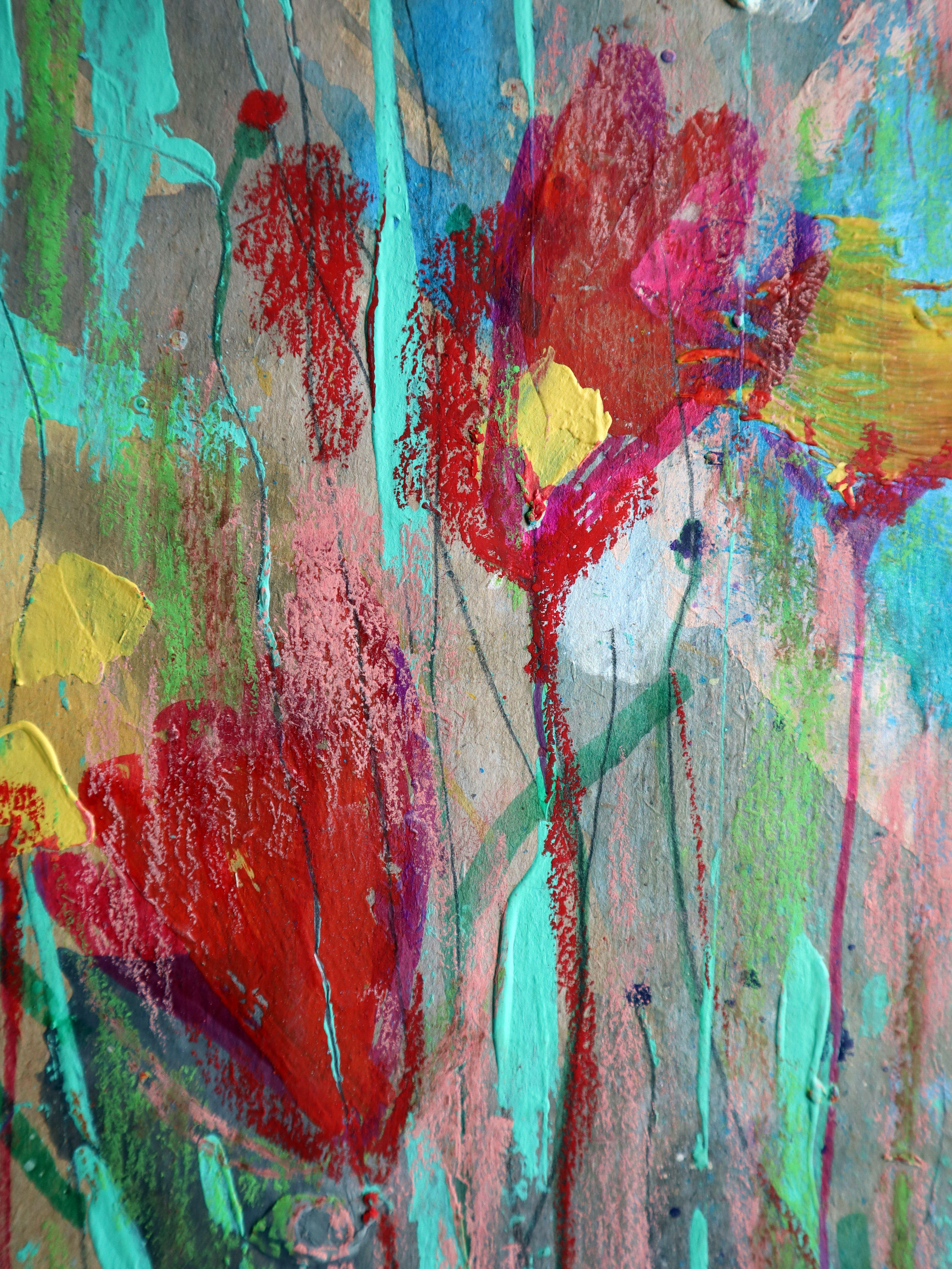 Fantaisie avec des fleurs 121 - Painting de RAKHMET REDZHEPOV (RAMZI)