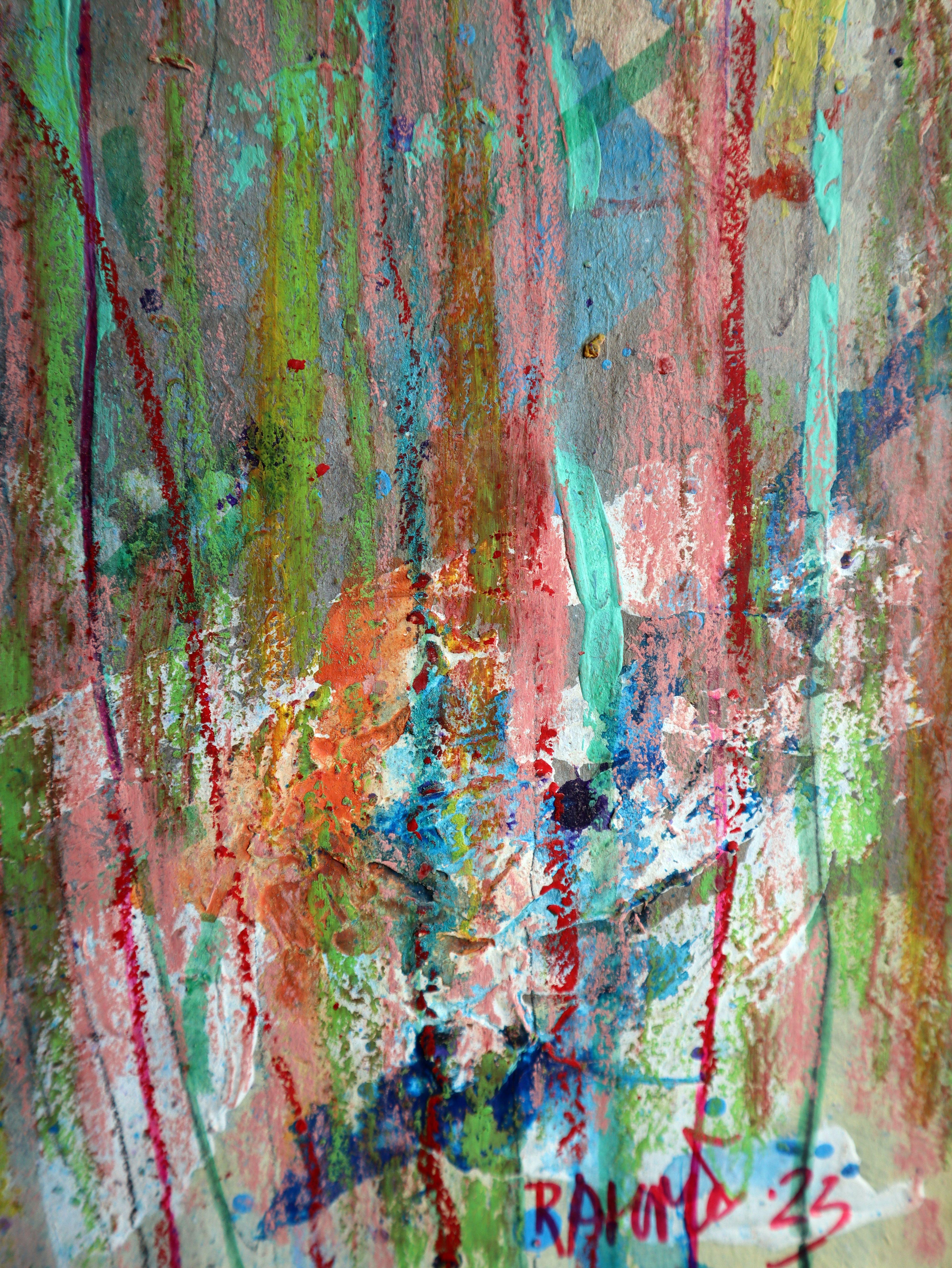 Fantaisie avec des fleurs 121 - Impressionnisme Painting par RAKHMET REDZHEPOV (RAMZI)