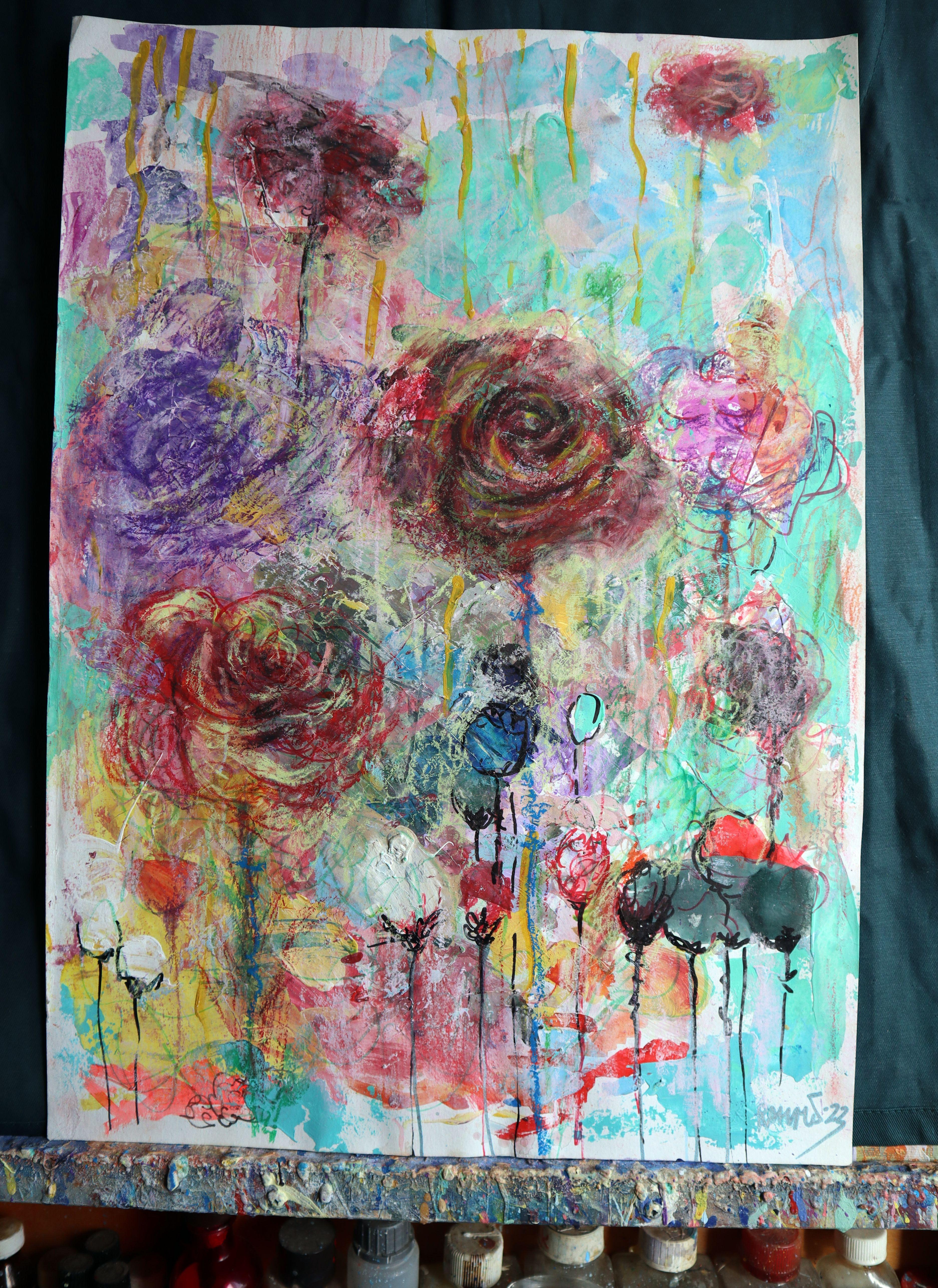 Fanasie mit Blumen 123 im Angebot 5