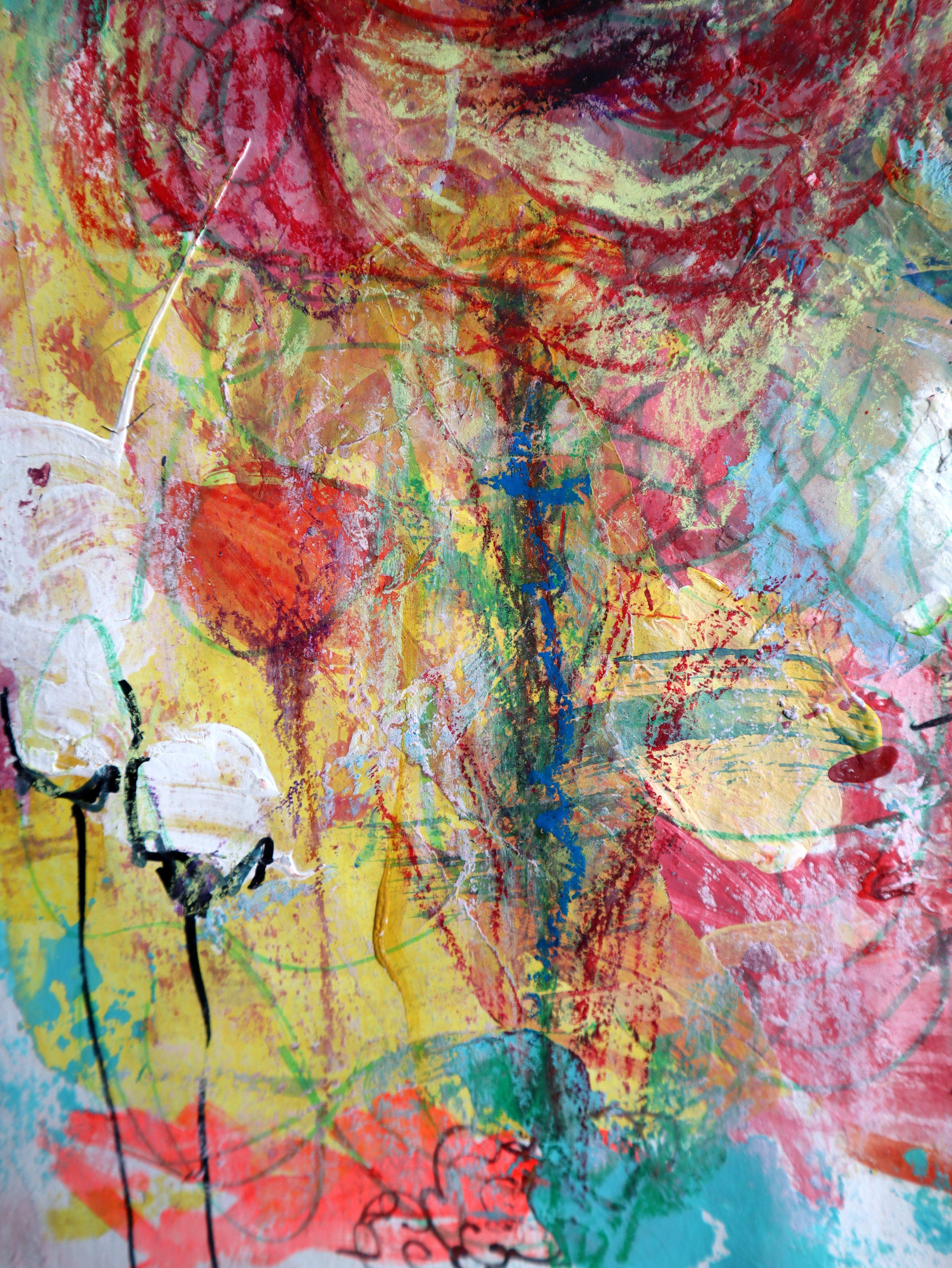 Fanasie mit Blumen 123 – Painting von RAKHMET REDZHEPOV (RAMZI)