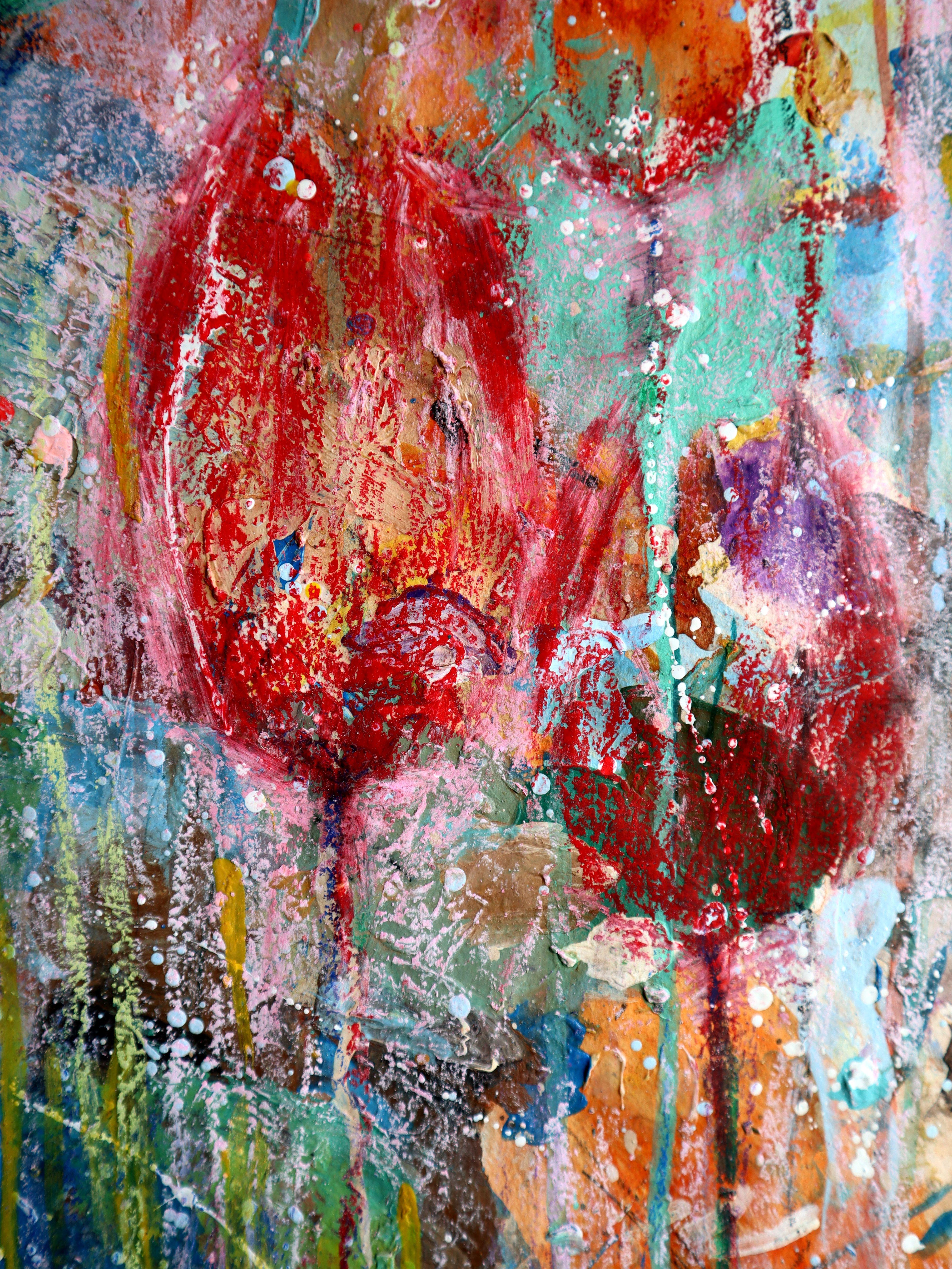 Fanasie mit Blumen 124 – Painting von RAKHMET REDZHEPOV (RAMZI)