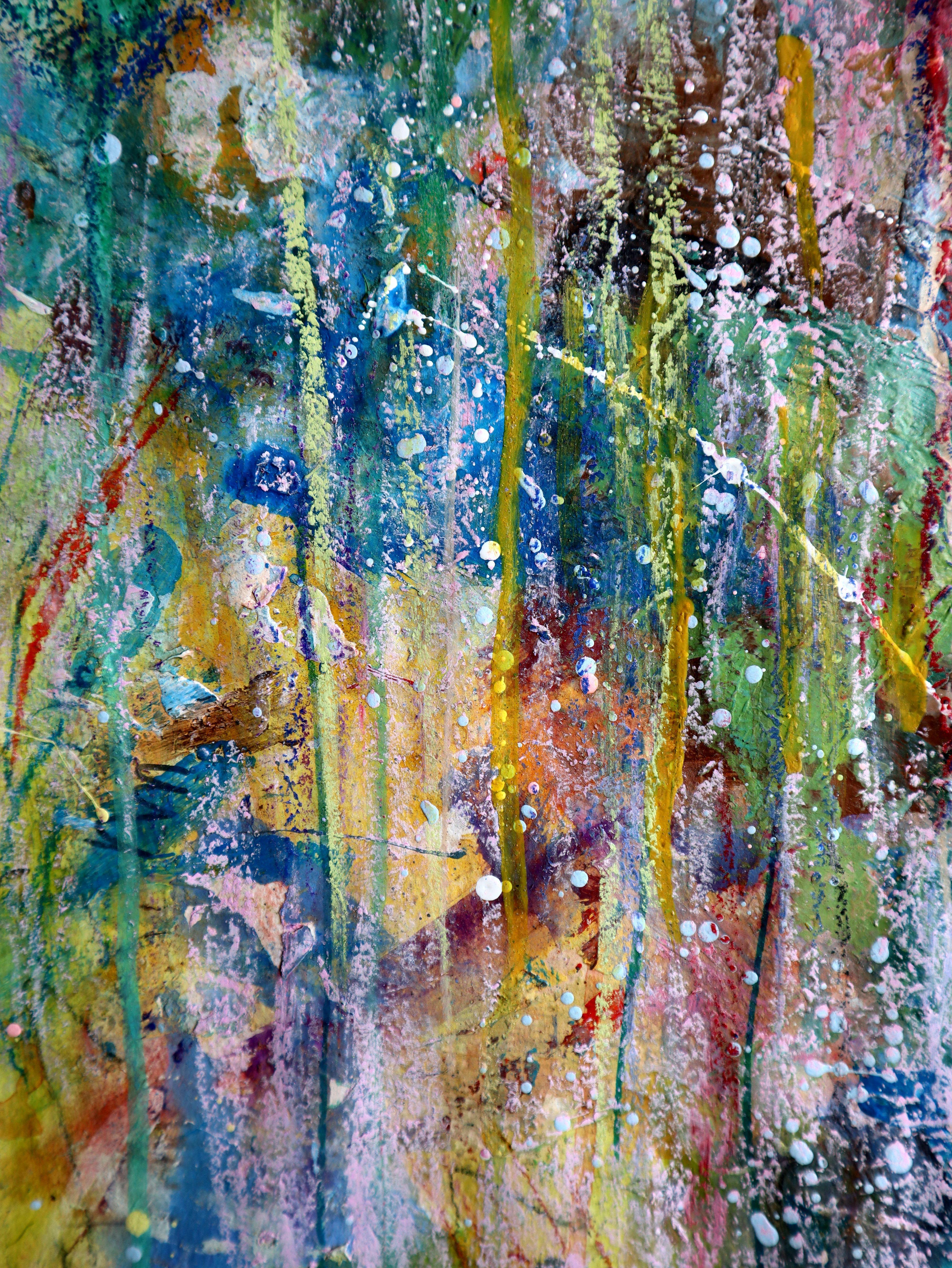 Fanasie mit Blumen 124 (Impressionismus), Painting, von RAKHMET REDZHEPOV (RAMZI)