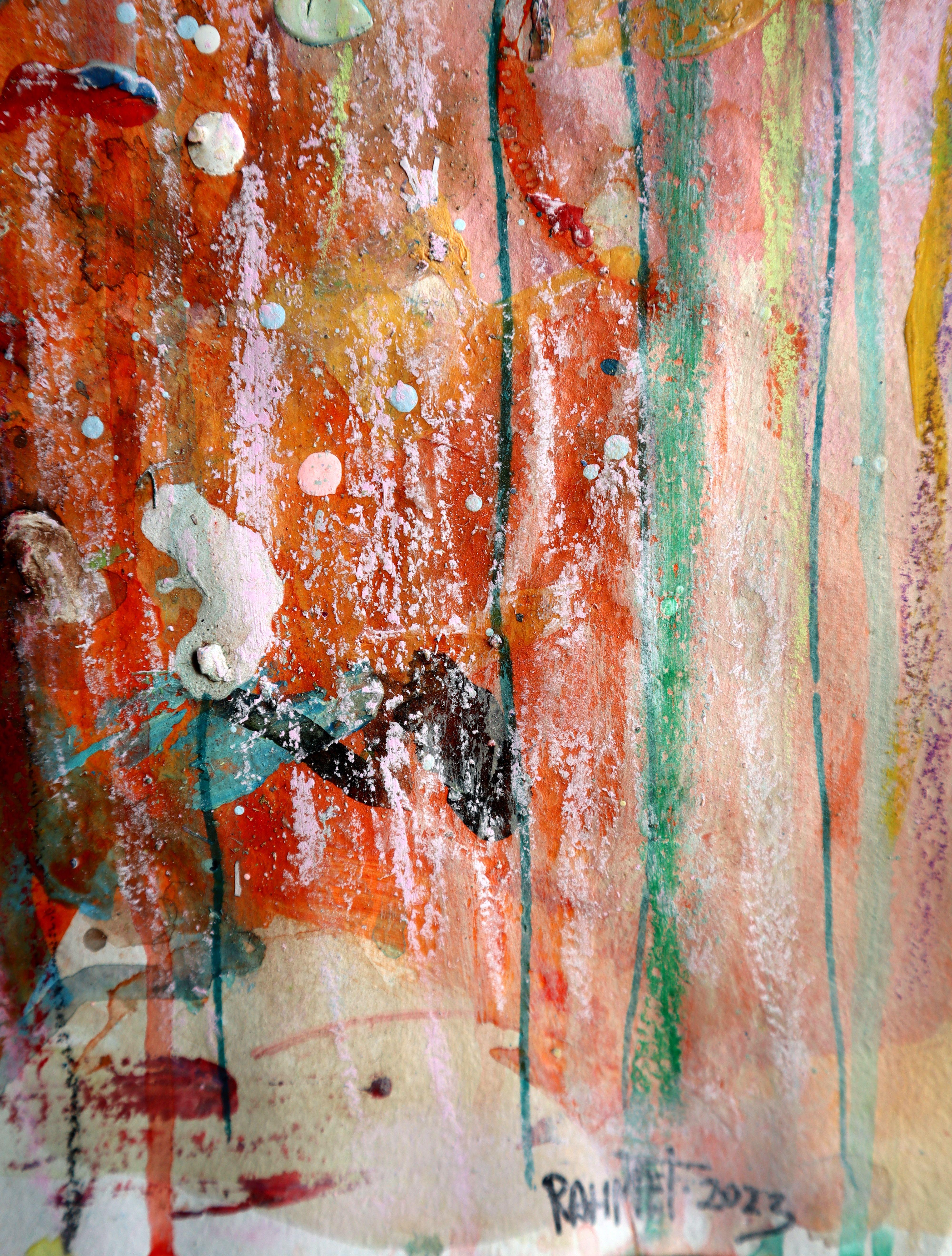 Fanasie mit Blumen 124 (Braun), Interior Painting, von RAKHMET REDZHEPOV (RAMZI)