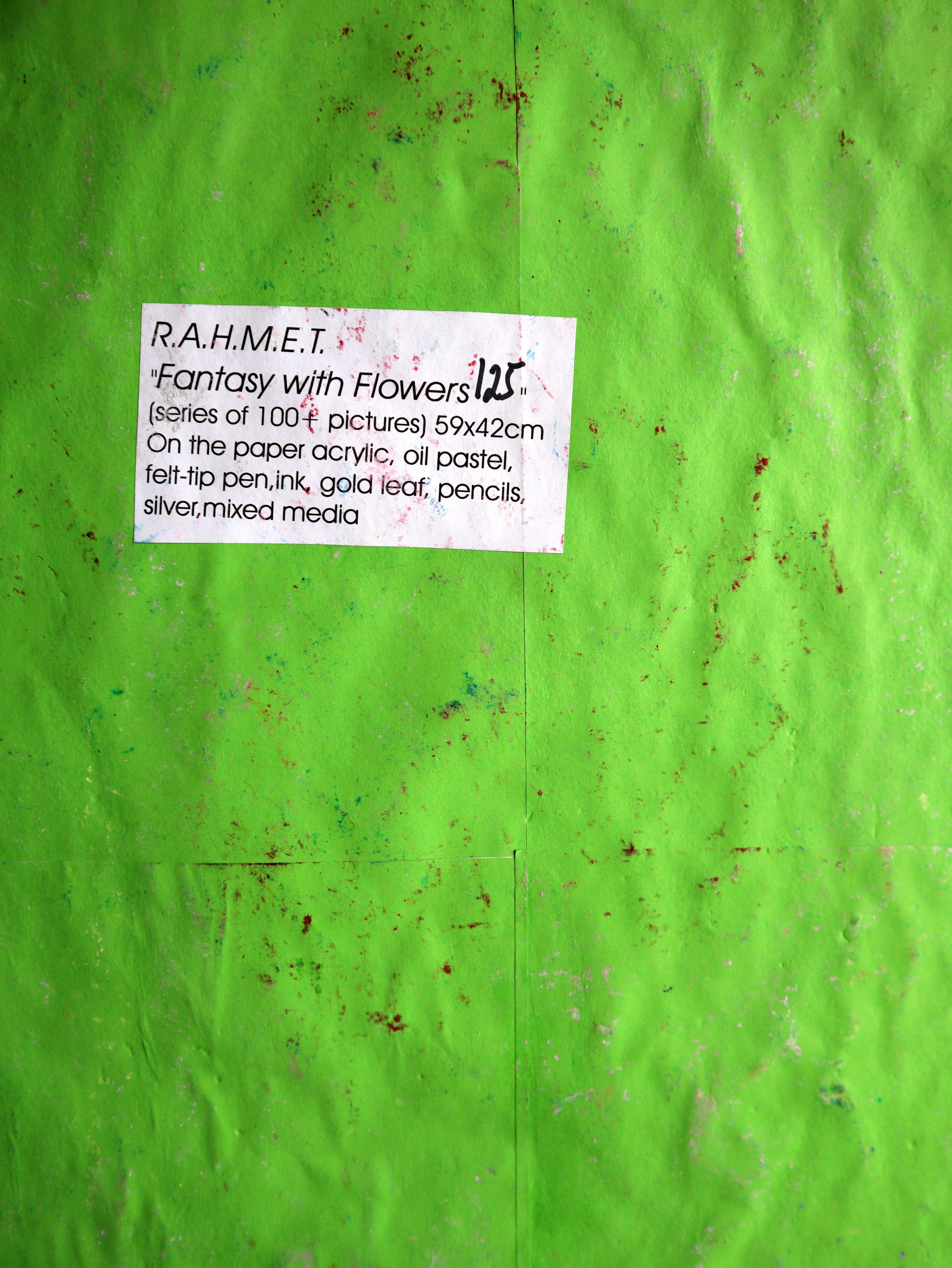 Fanasie mit Blumen 125 (Impressionismus), Painting, von RAKHMET REDZHEPOV (RAMZI)