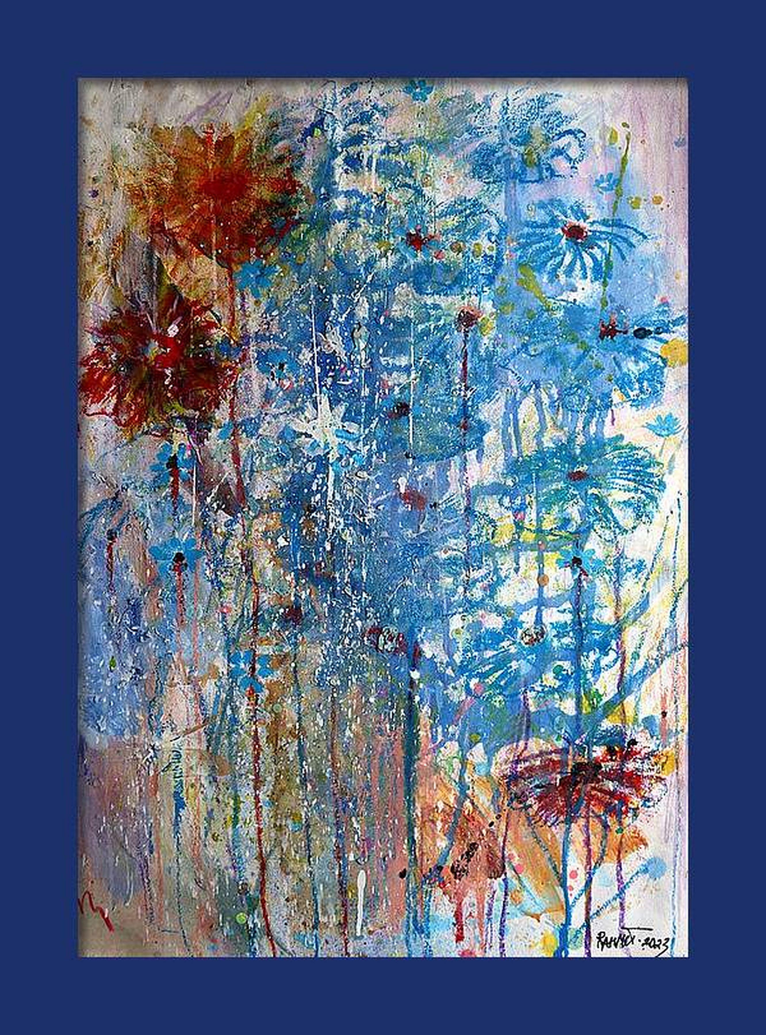 Fanasie mit Blumen 126 – Painting von RAKHMET REDZHEPOV (RAMZI)