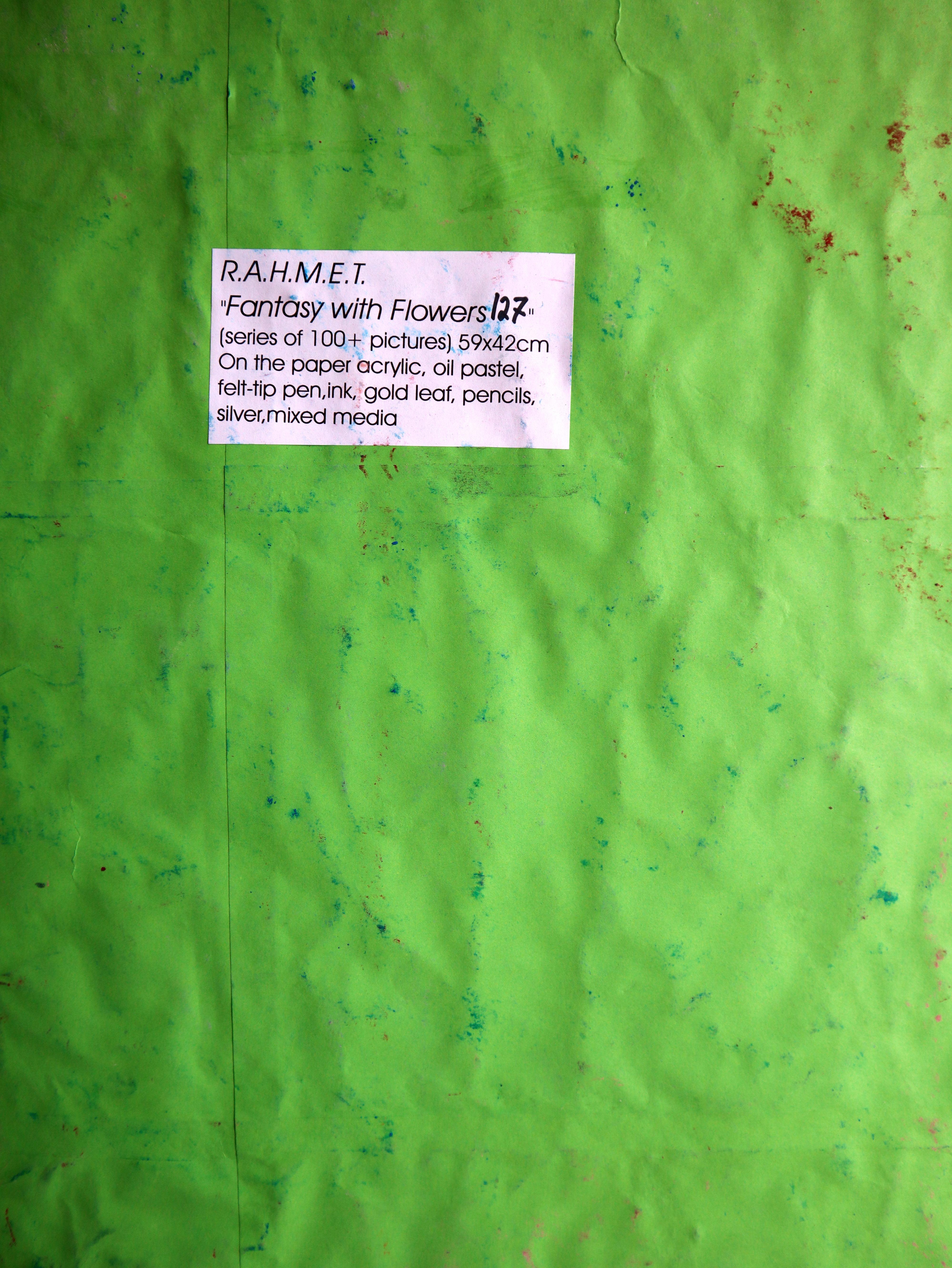 Fantaisie avec des fleurs 127 - Painting de RAKHMET REDZHEPOV (RAMZI)