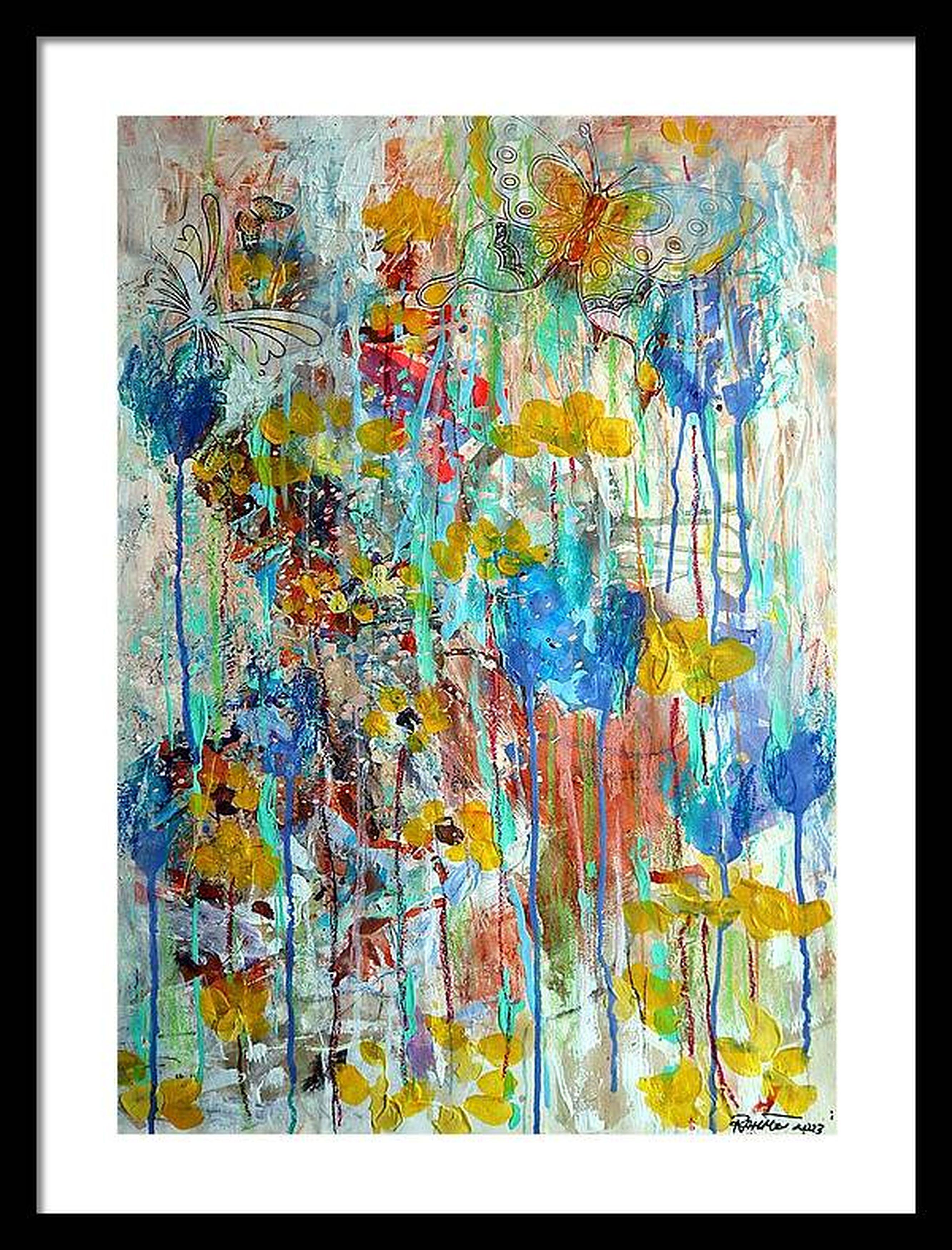 Fantaisie avec des fleurs 127 en vente 1