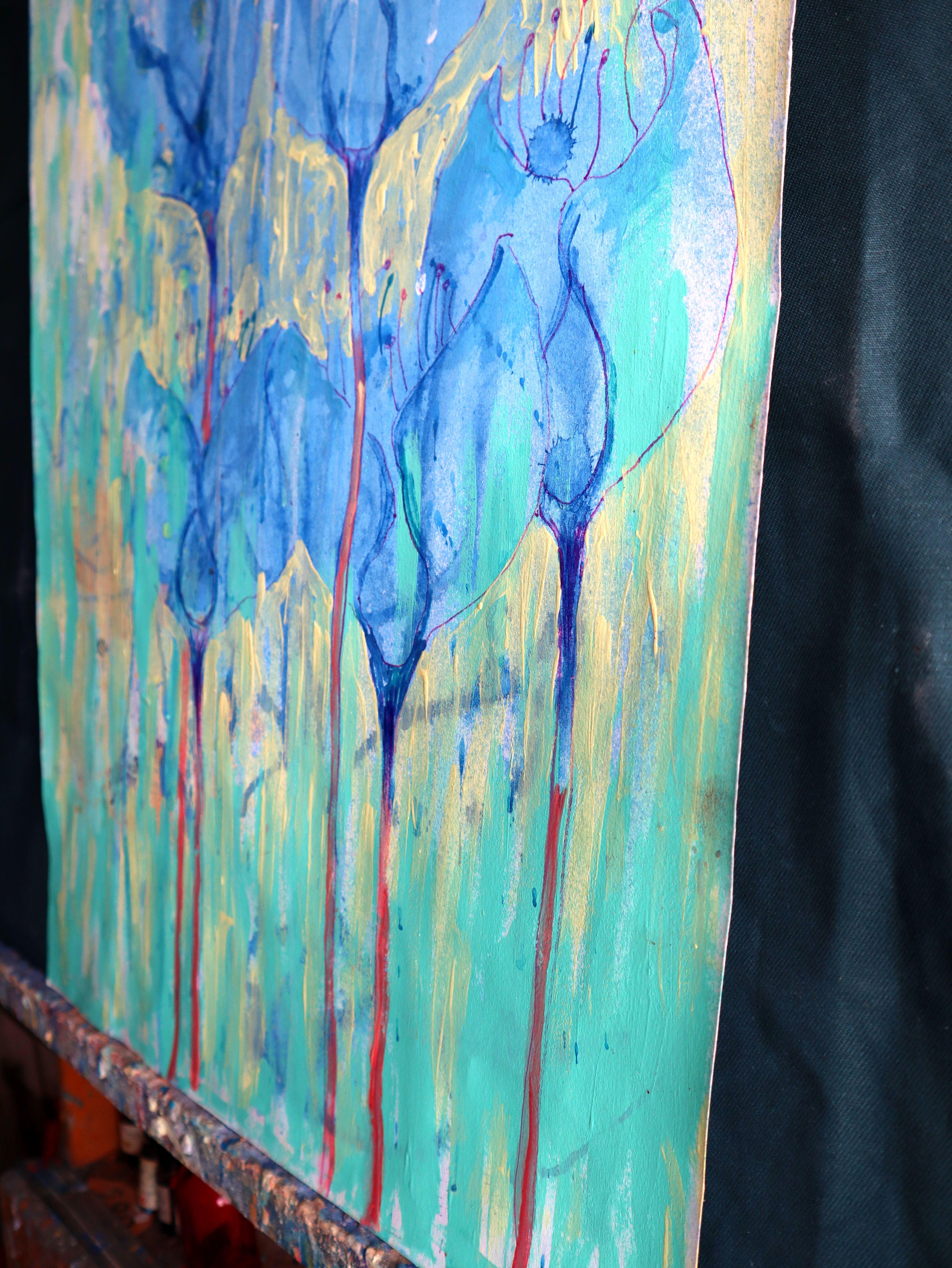 Fantaisie avec des fleurs 128 en vente 5