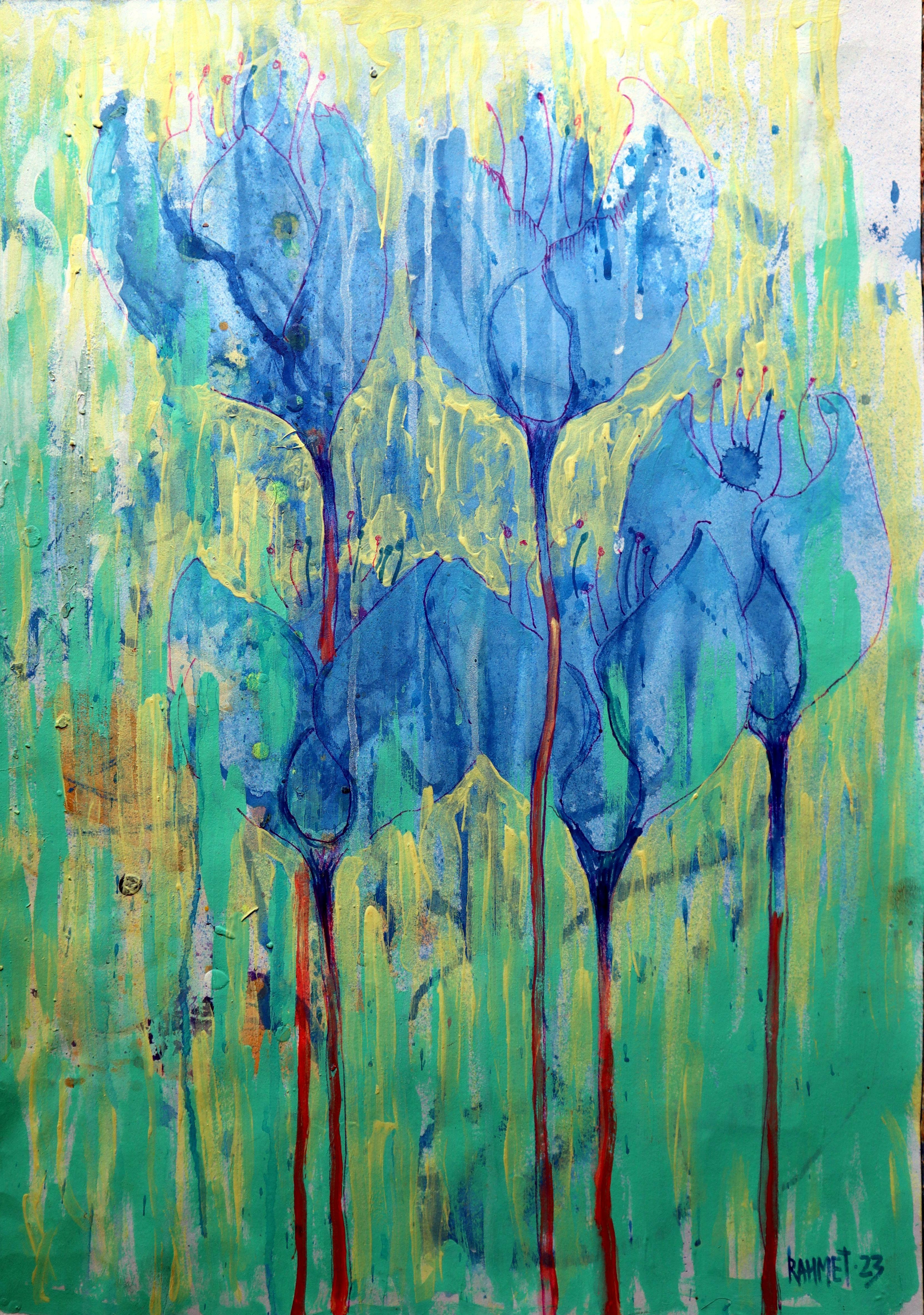 Fantaisie avec des fleurs 128 en vente 6