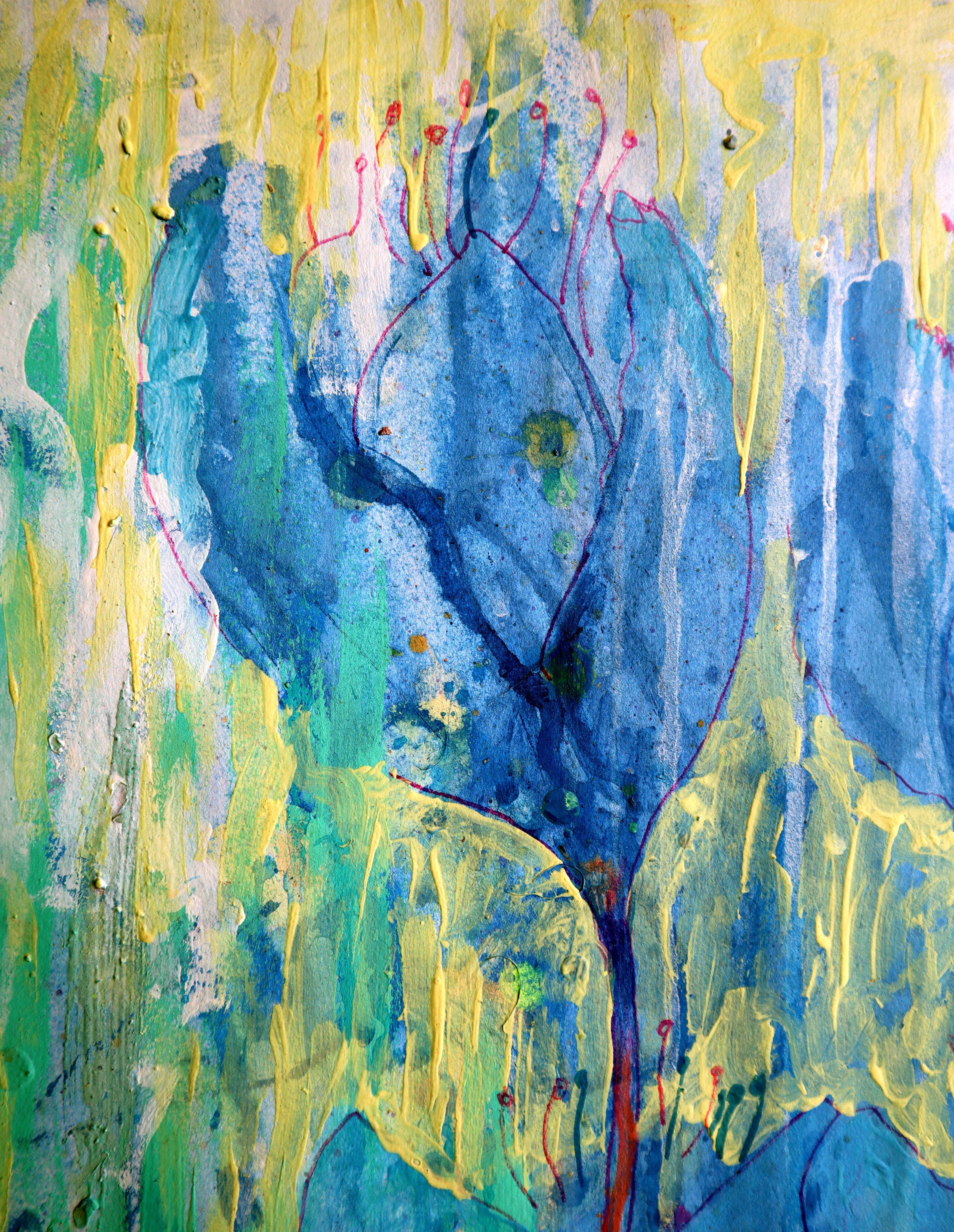 Fantaisie avec des fleurs 128 en vente 7