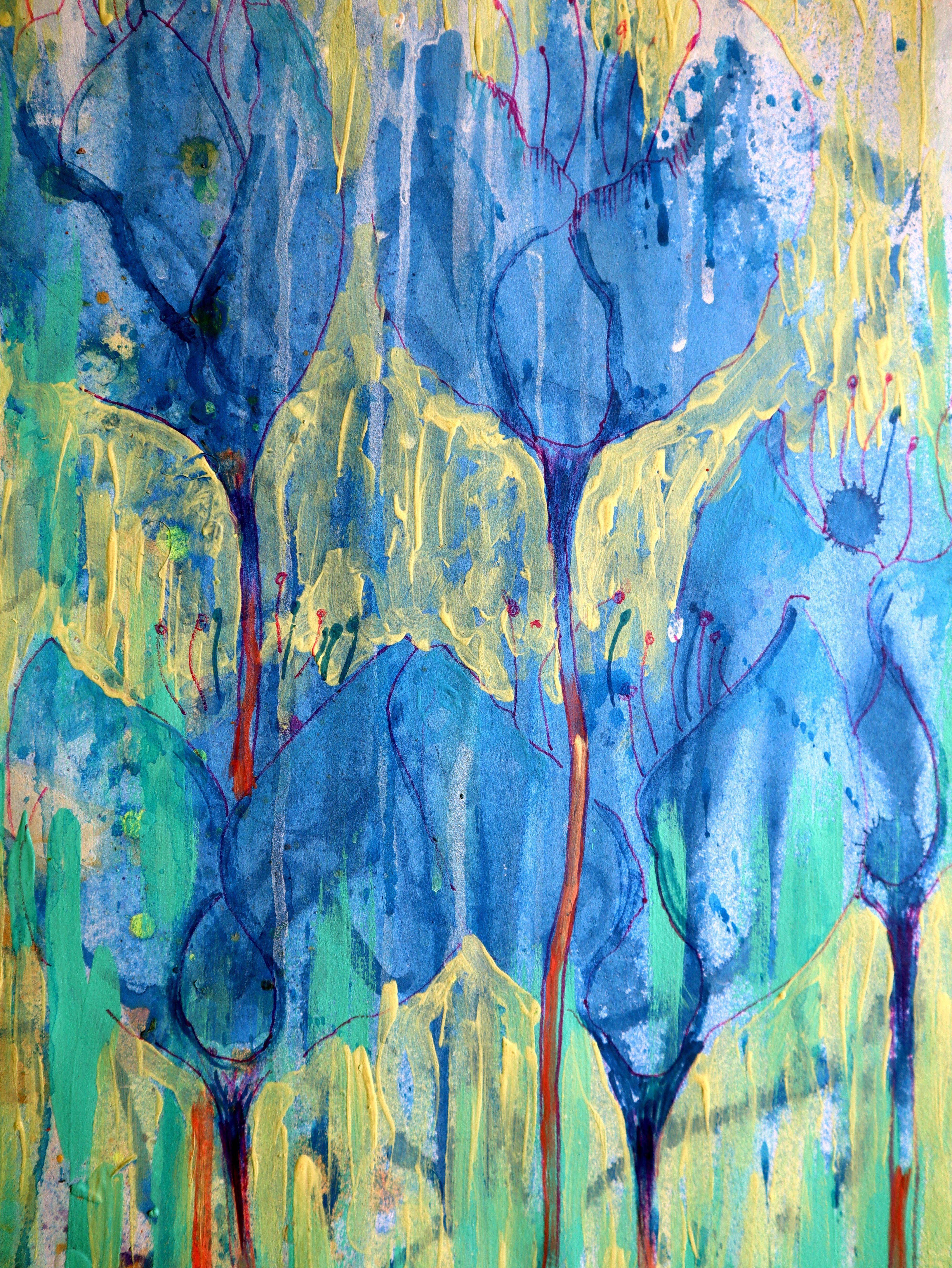 Fantaisie avec des fleurs 128 - Painting de RAKHMET REDZHEPOV (RAMZI)