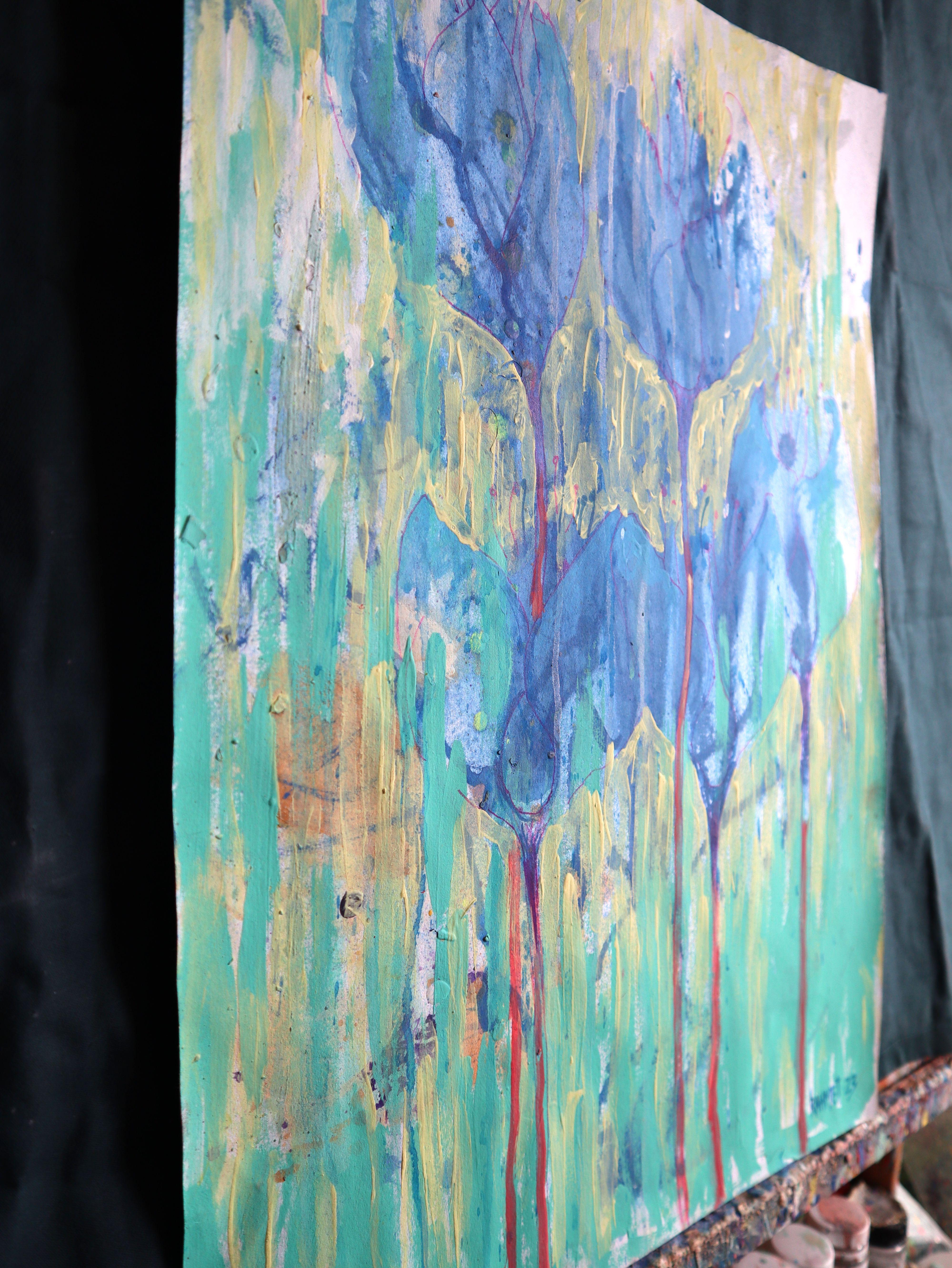 Fantaisie avec des fleurs 128 en vente 4