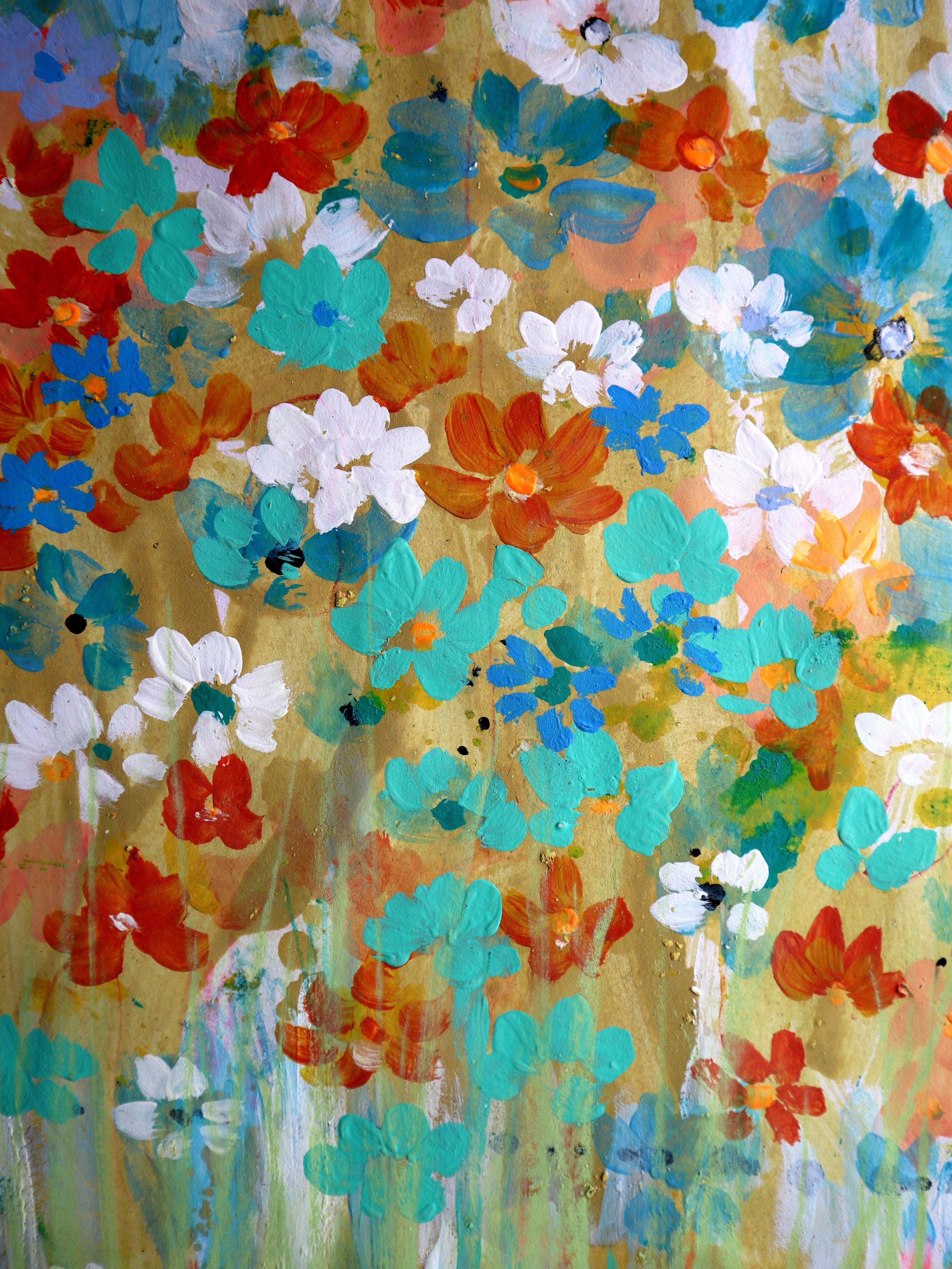 Fanasie mit Blumen 129 (Impressionismus), Painting, von RAKHMET REDZHEPOV (RAMZI)