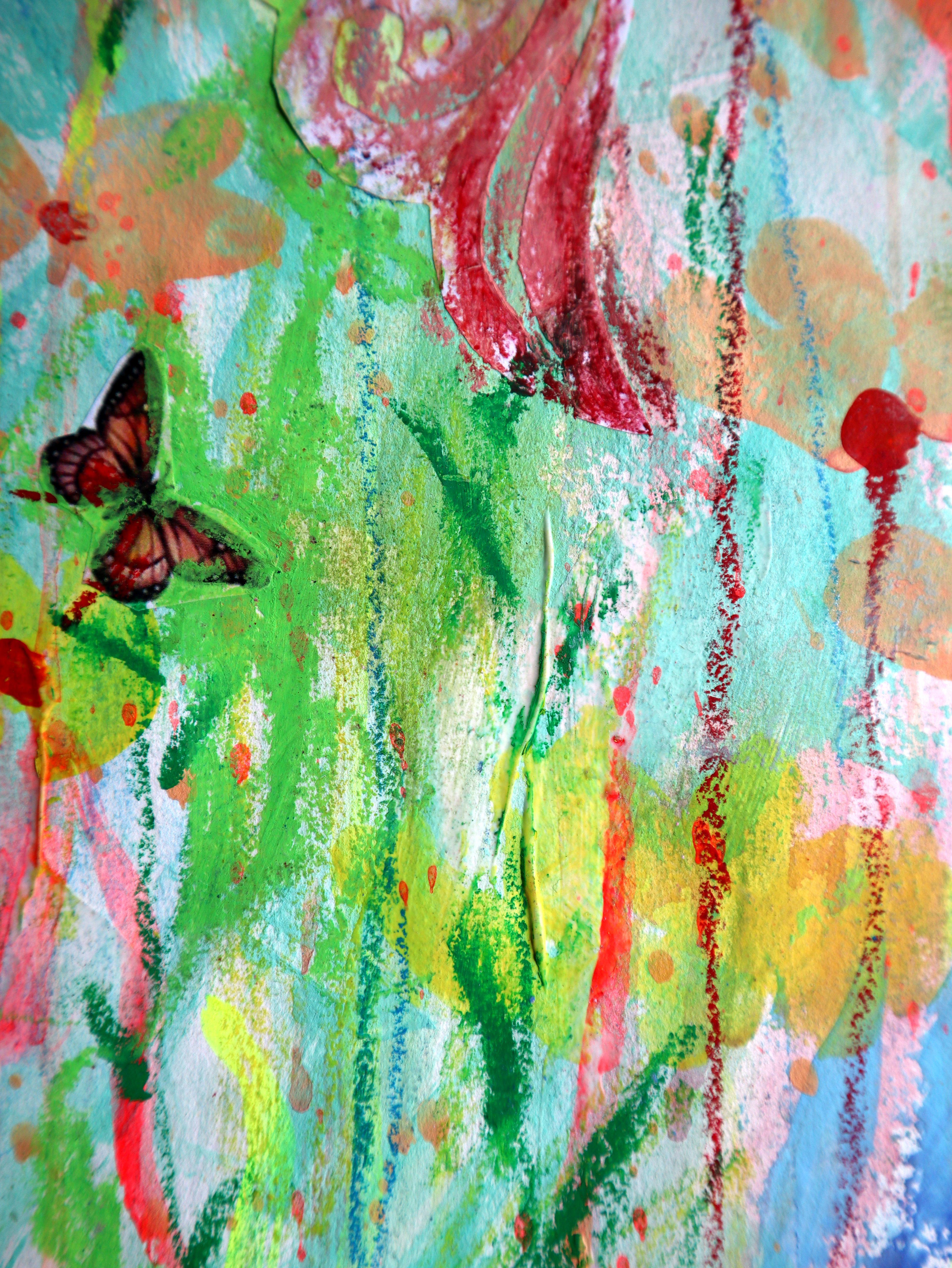 Fanasie mit Blumen 130 – Painting von RAKHMET REDZHEPOV (RAMZI)