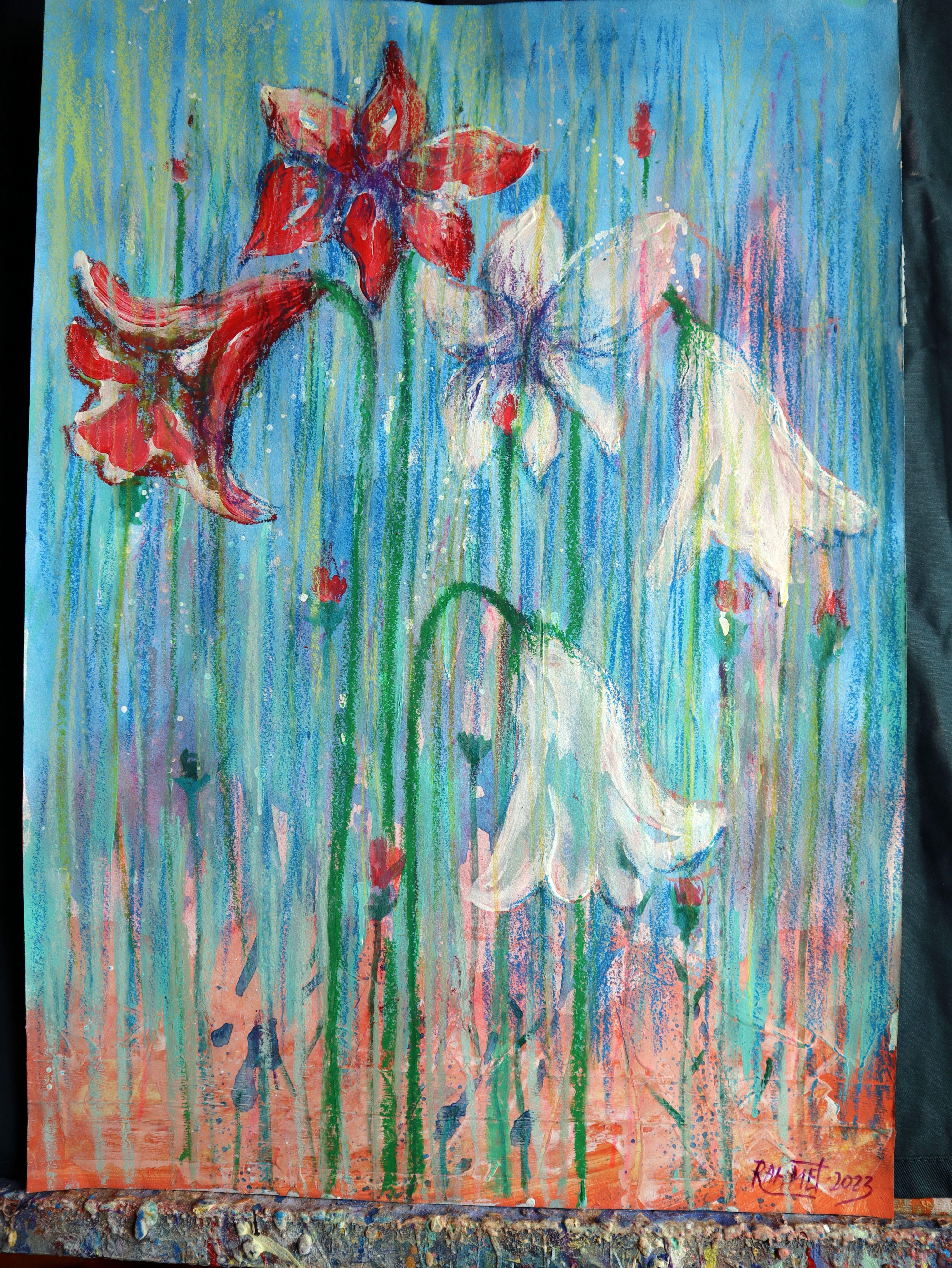 Fantaisie avec des fleurs 133 en vente 9