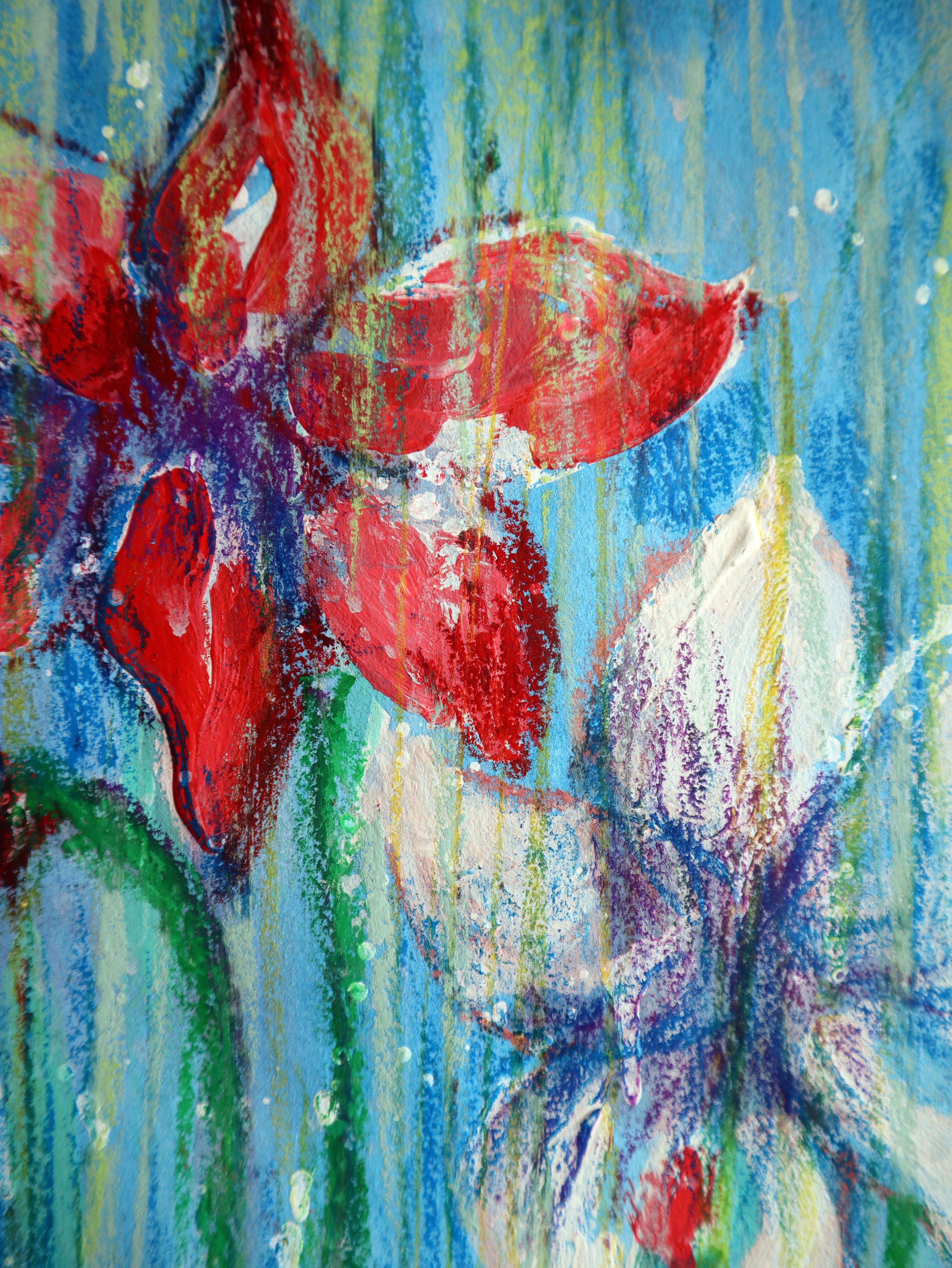 Fantaisie avec des fleurs 133 - Painting de RAKHMET REDZHEPOV (RAMZI)