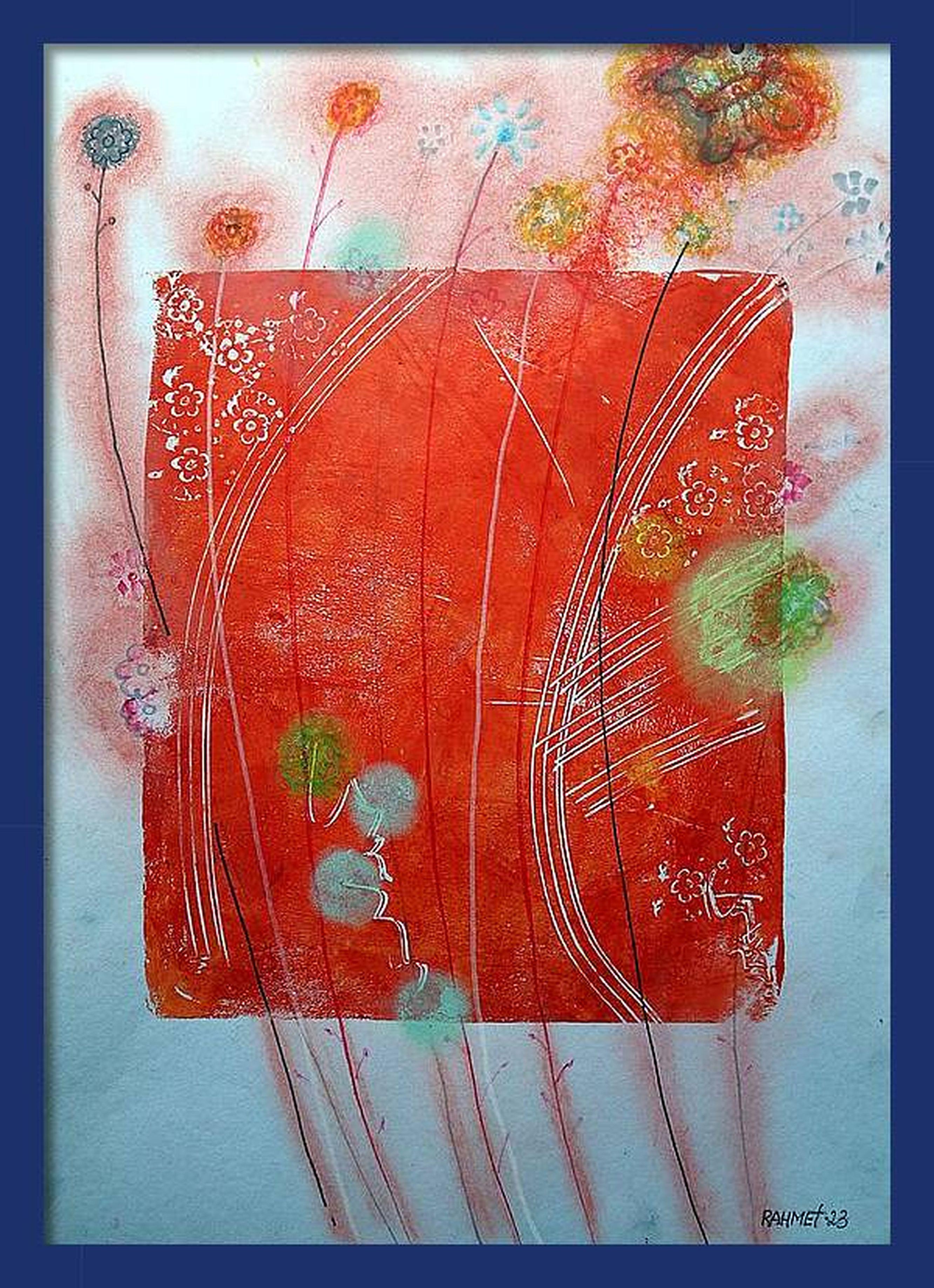 Fanasie mit Blumen 134 – Painting von RAKHMET REDZHEPOV (RAMZI)