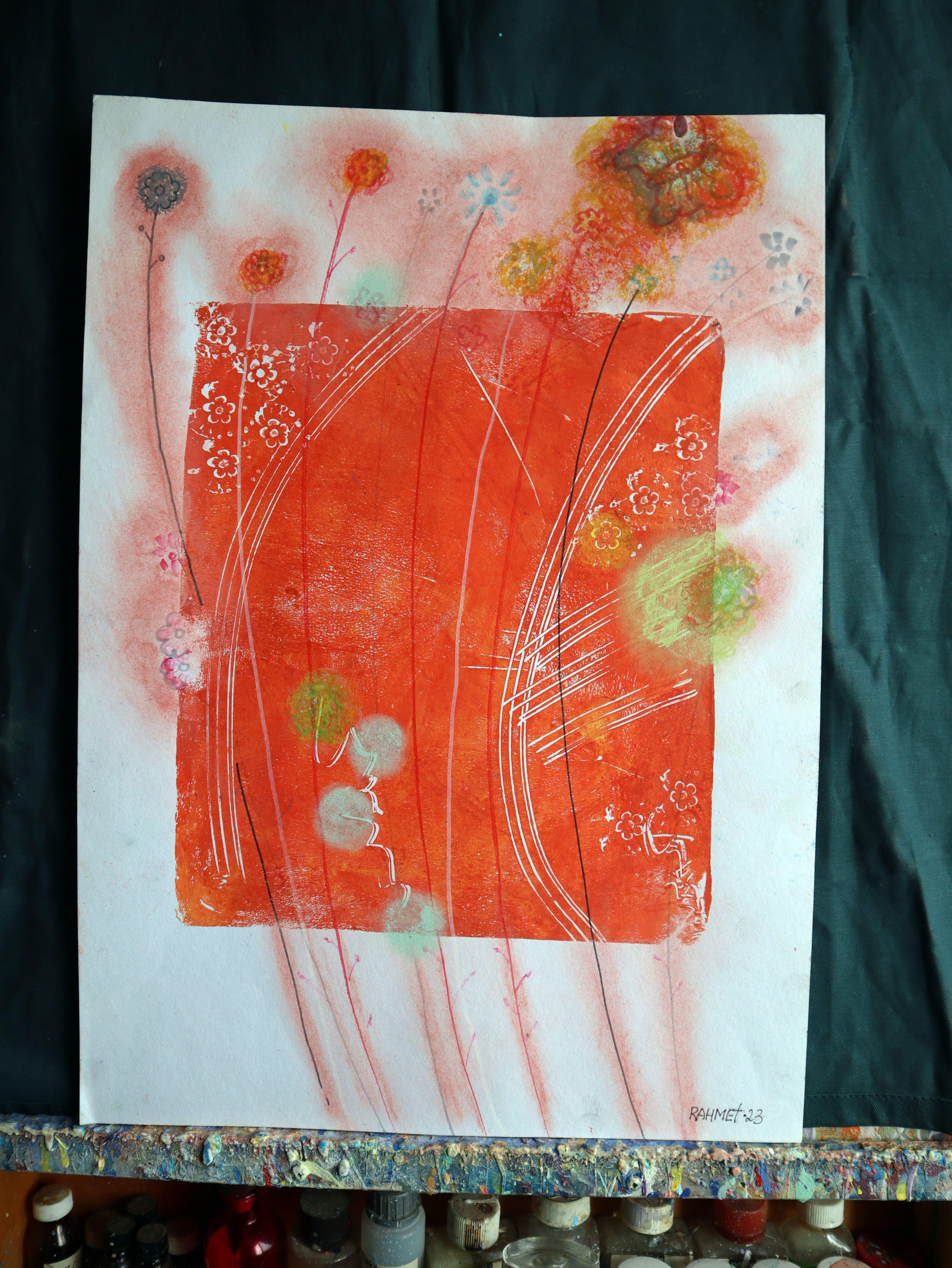 Fanasie mit Blumen 134 (Impressionismus), Painting, von RAKHMET REDZHEPOV (RAMZI)