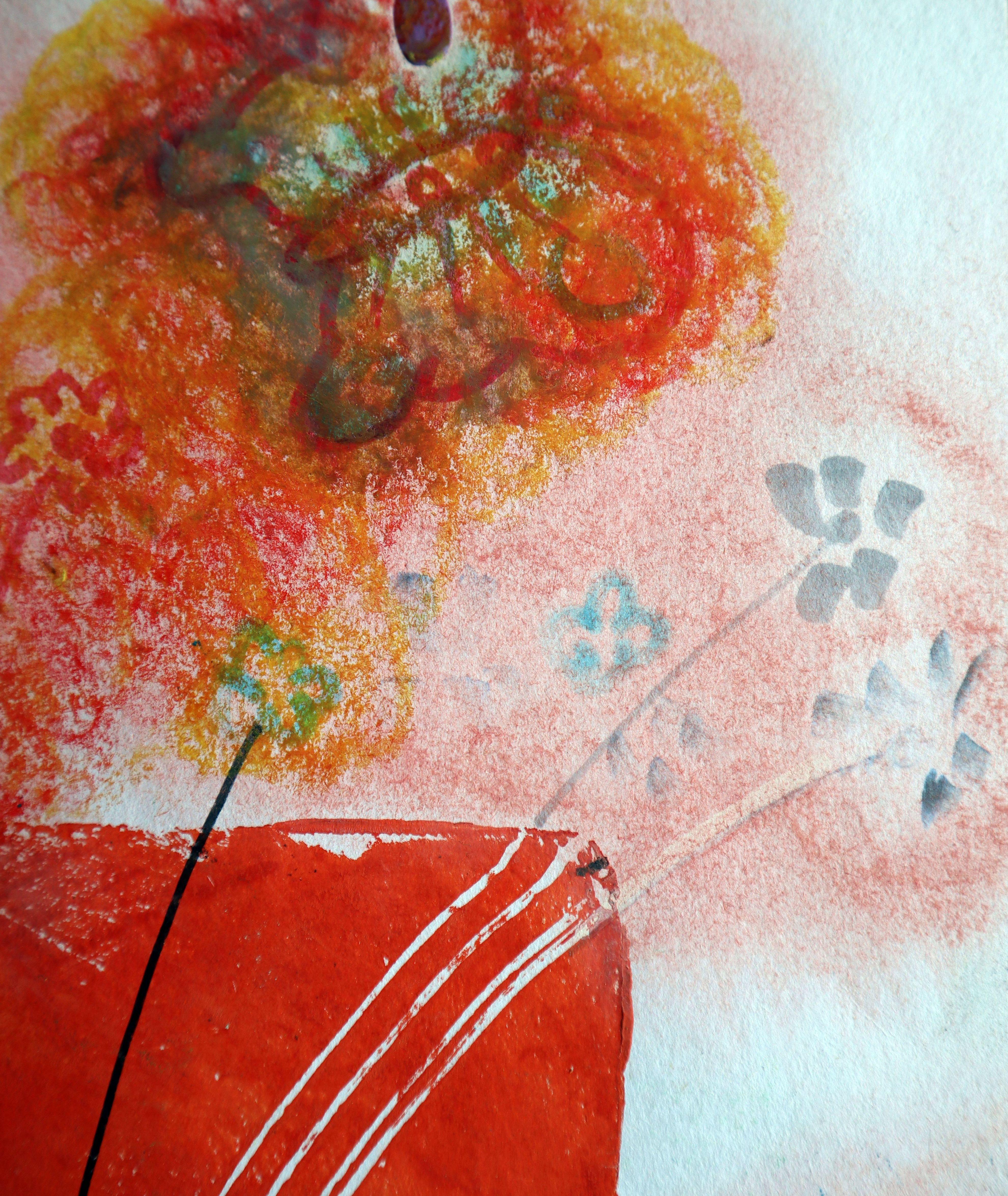 Fanasie mit Blumen 134 im Angebot 2