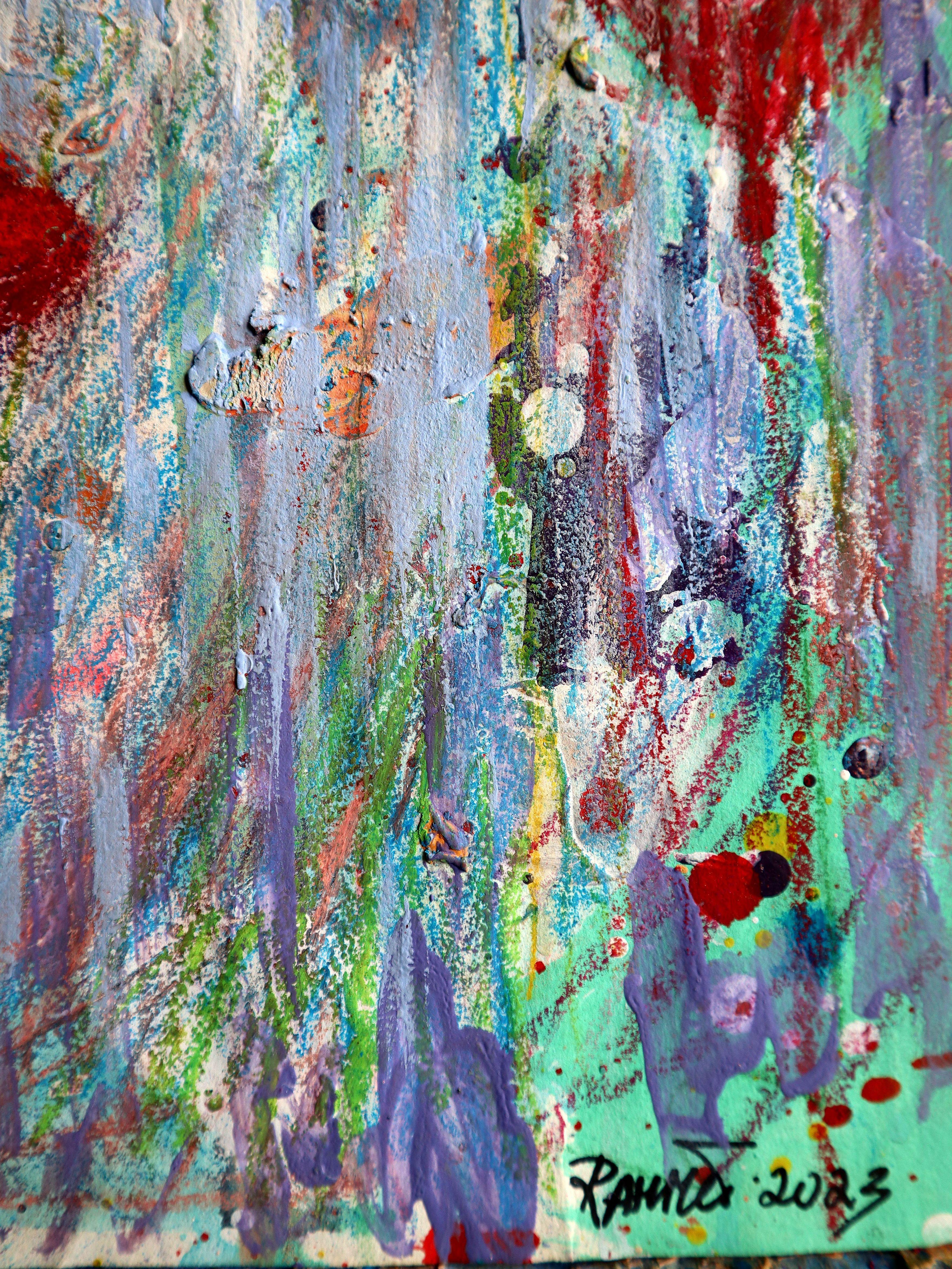 Fanasie mit Blumen 135 – Painting von RAKHMET REDZHEPOV (RAMZI)