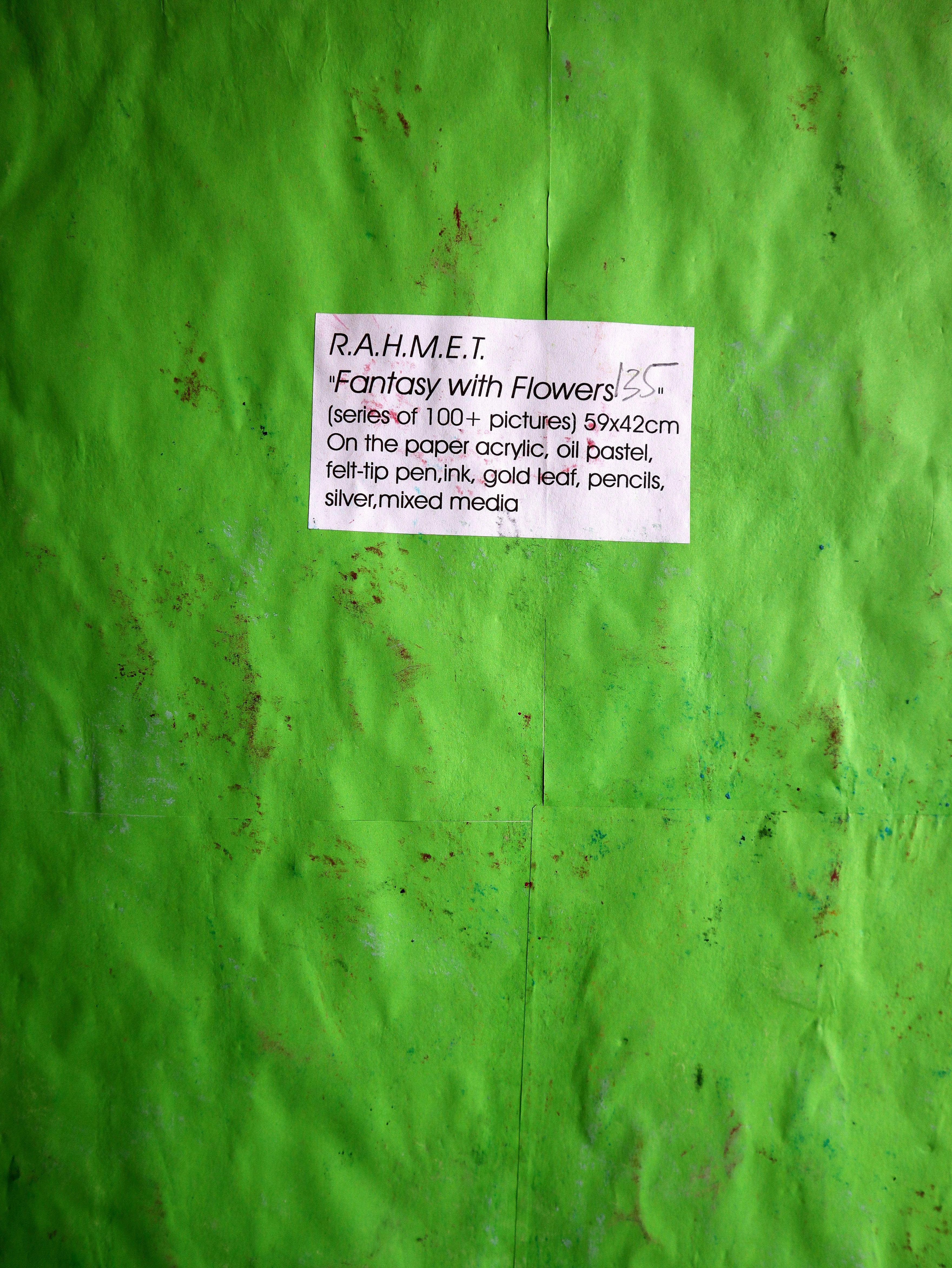 Fanasie mit Blumen 135 (Impressionismus), Painting, von RAKHMET REDZHEPOV (RAMZI)