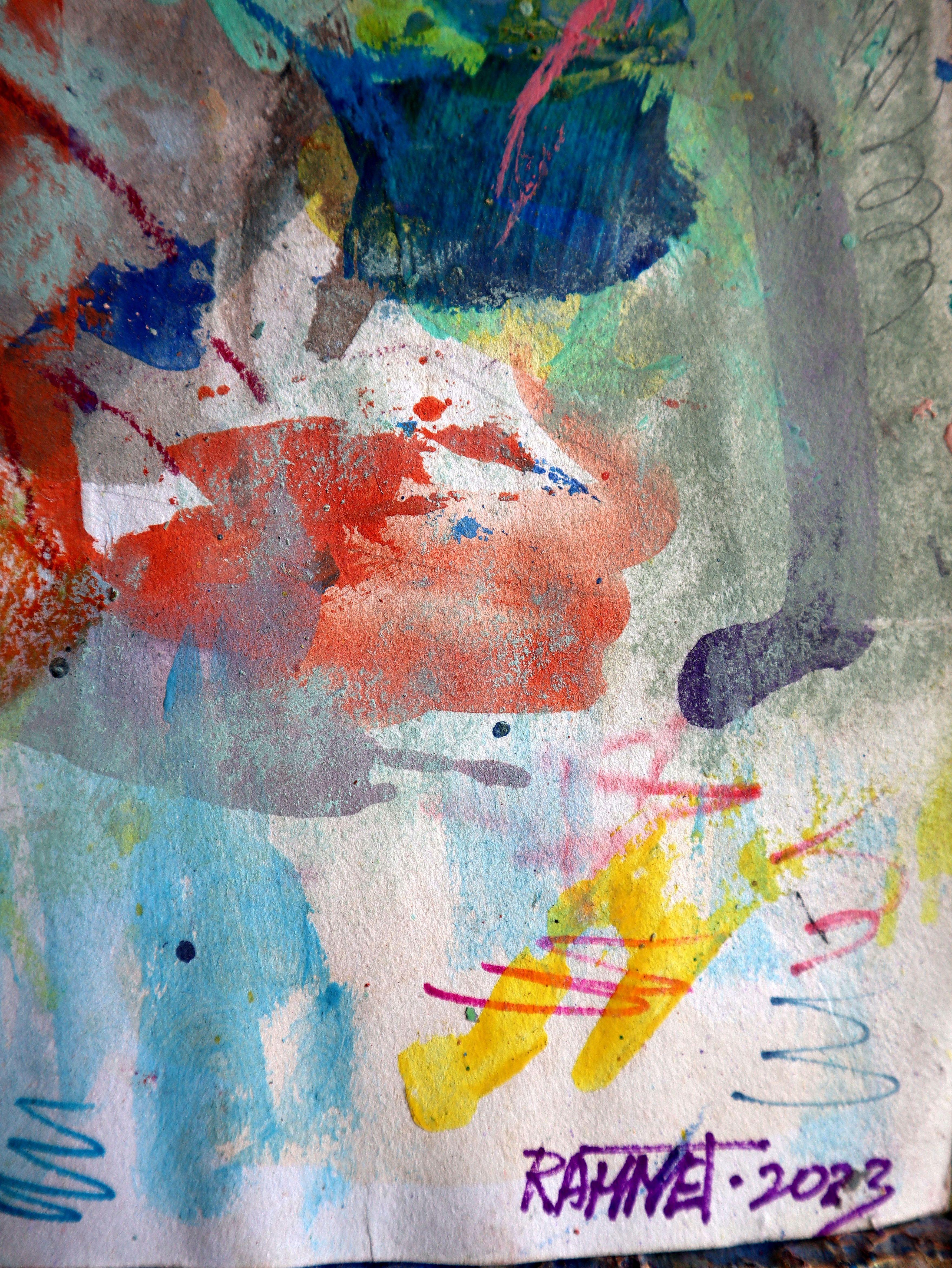 Fantaisie avec des fleurs 136 - Impressionnisme Painting par RAKHMET REDZHEPOV (RAMZI)