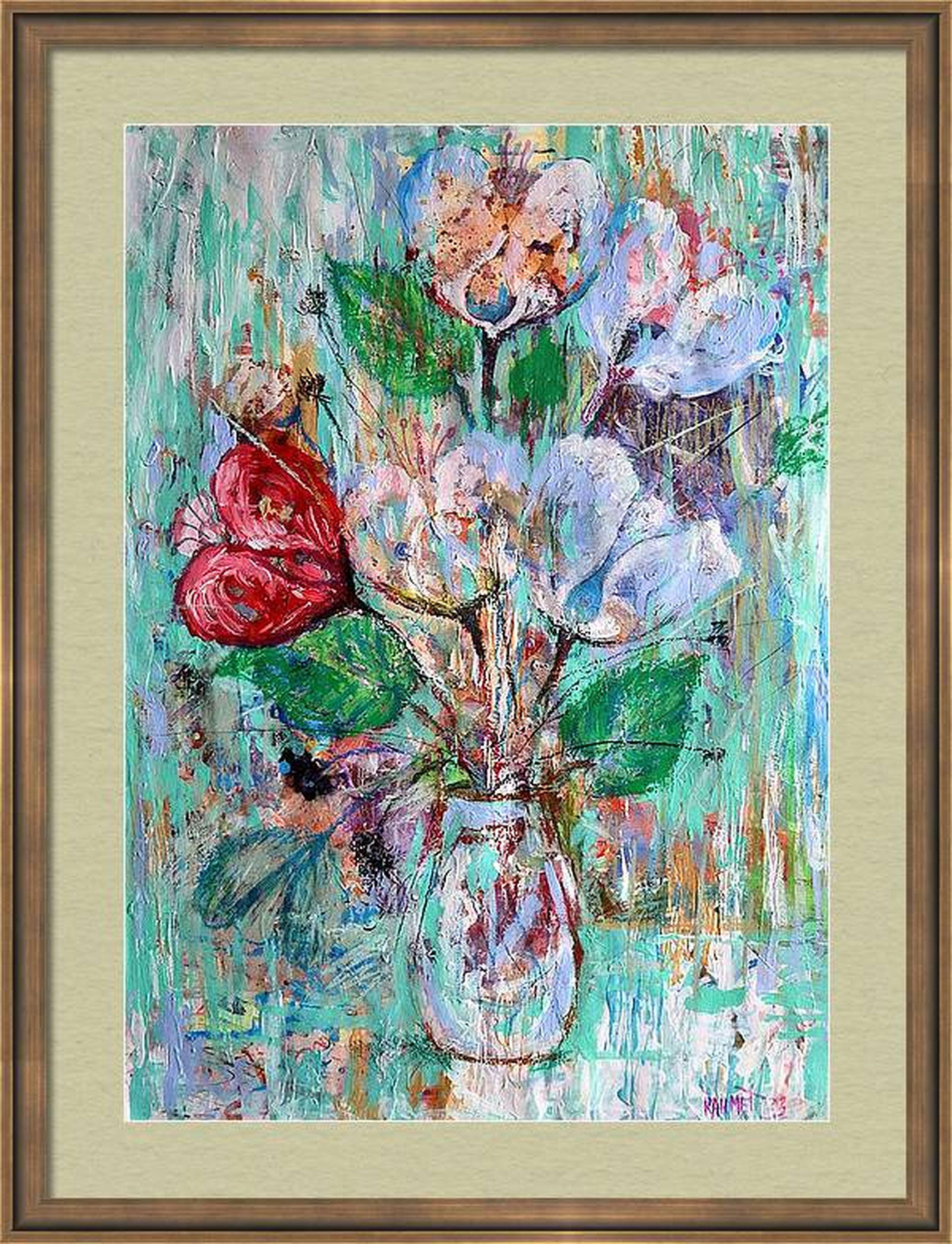 Fanasy with Flowers 138 - Gris Interior Painting par RAKHMET REDZHEPOV (RAMZI)