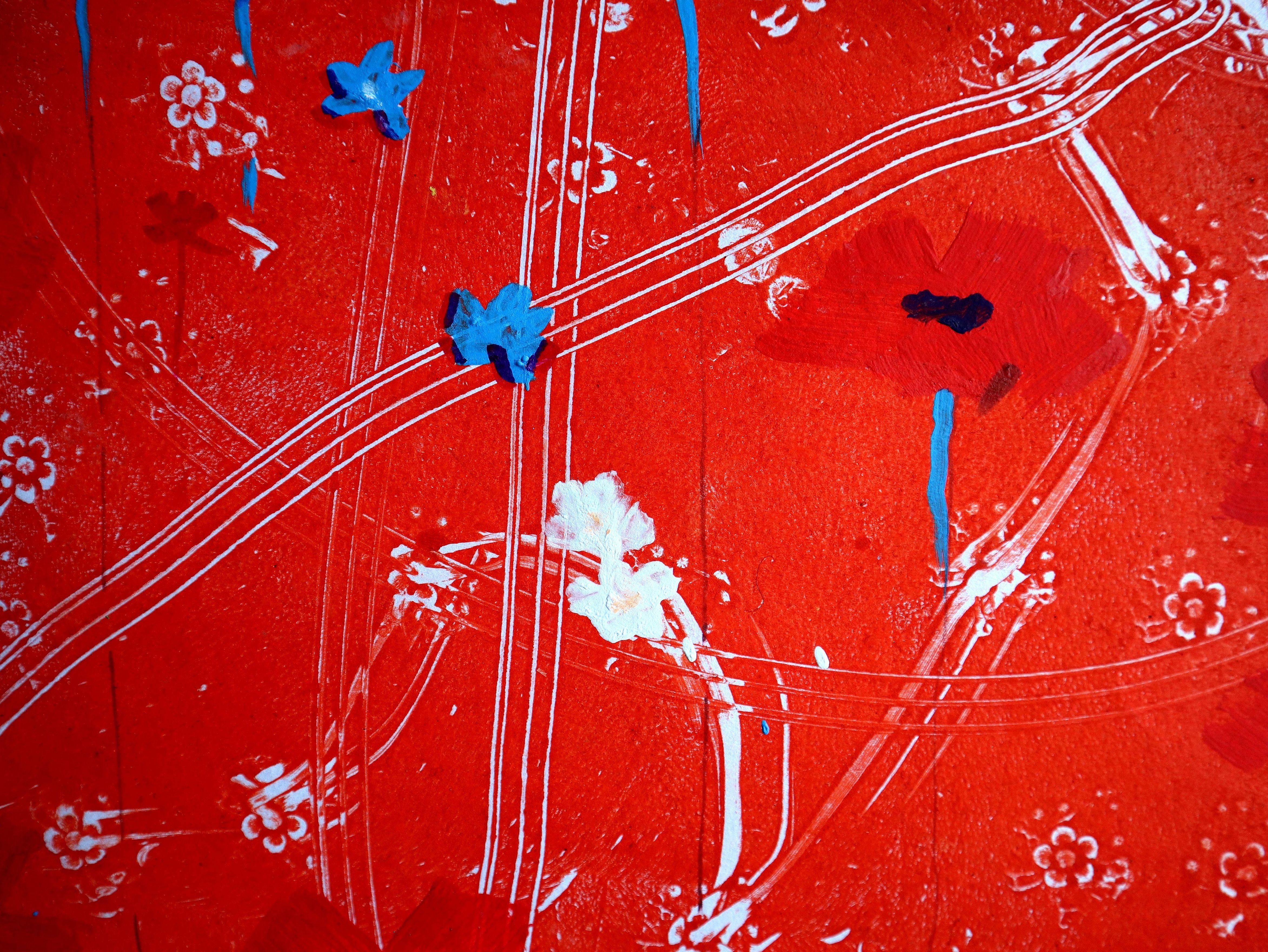 Fanasy with Flowers 139 (Impressionismus), Painting, von RAKHMET REDZHEPOV (RAMZI)