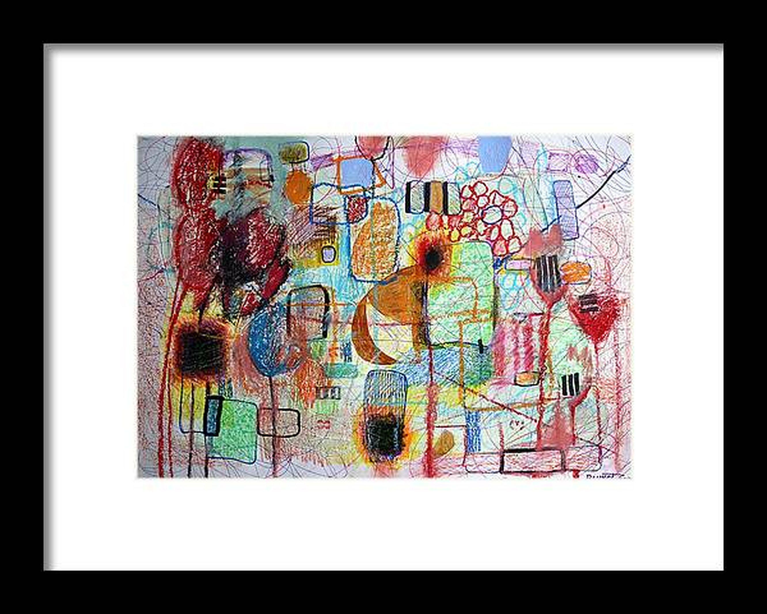 Fanasy with Flowers 140 (Impressionismus), Painting, von RAKHMET REDZHEPOV (RAMZI)