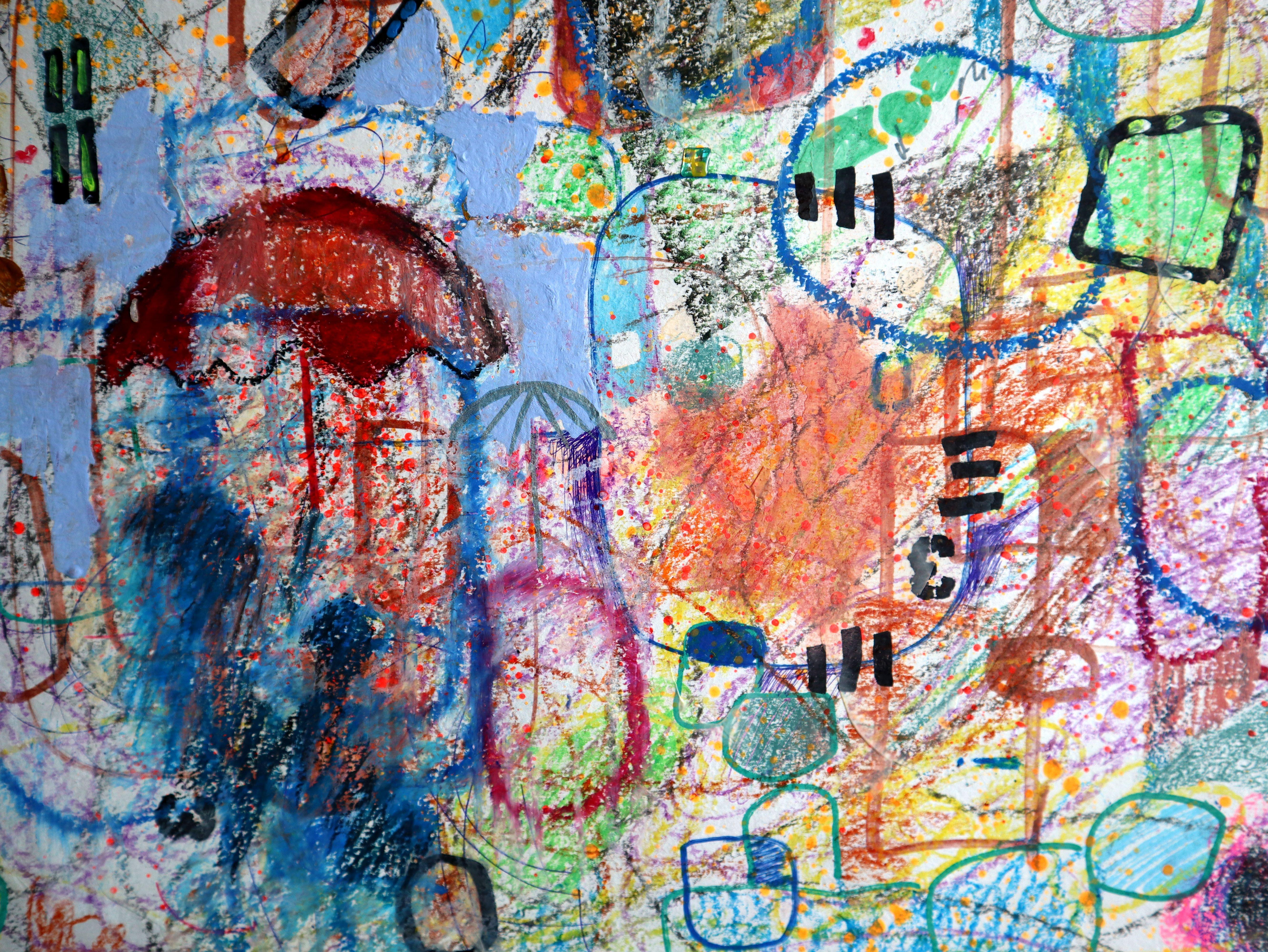 Fanasie mit Blumen 142 – Painting von RAKHMET REDZHEPOV (RAMZI)