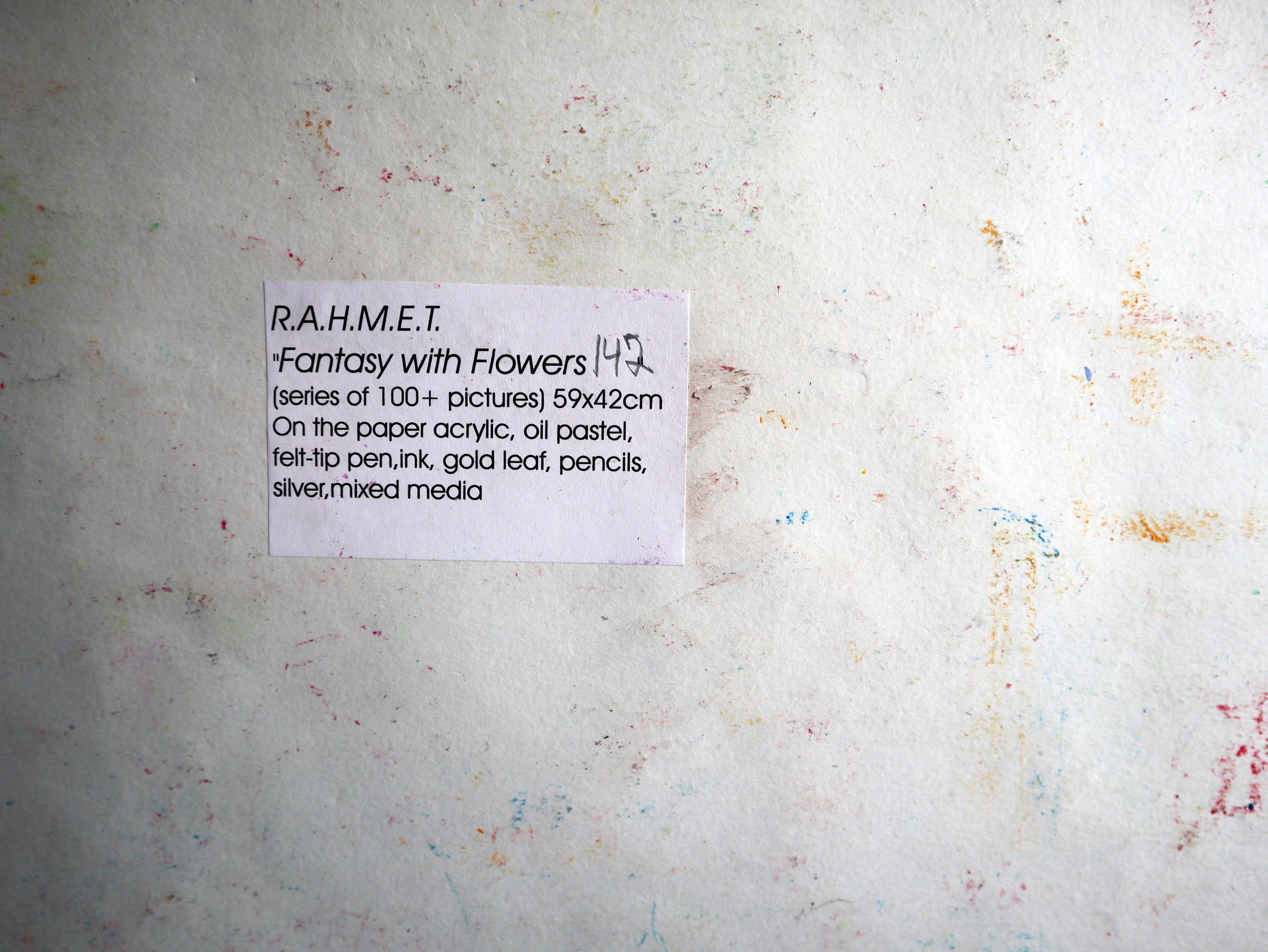 Fanasie mit Blumen 142 (Impressionismus), Painting, von RAKHMET REDZHEPOV (RAMZI)