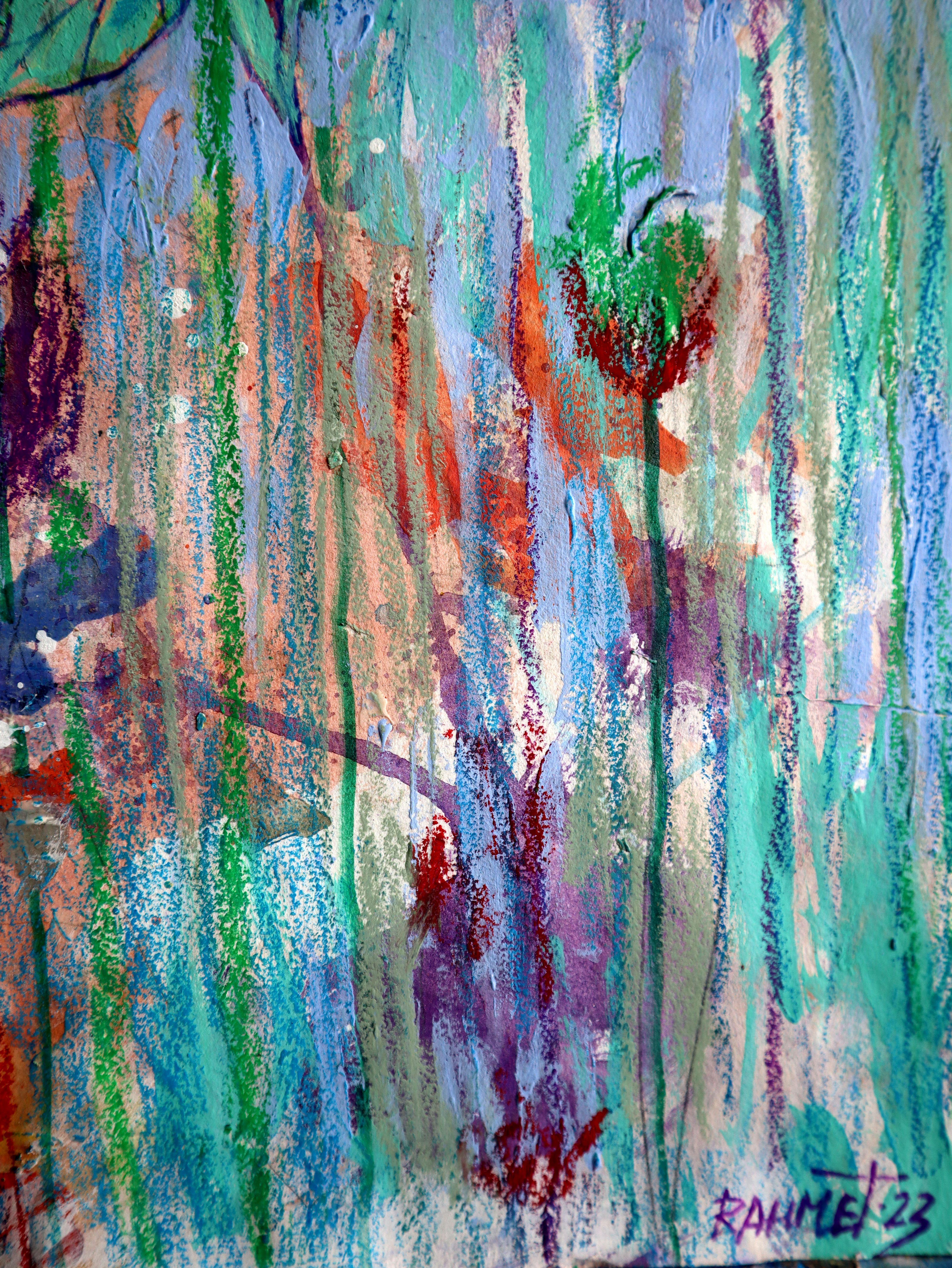 Fanasy with Flowers 143 (Impressionismus), Painting, von RAKHMET REDZHEPOV (RAMZI)