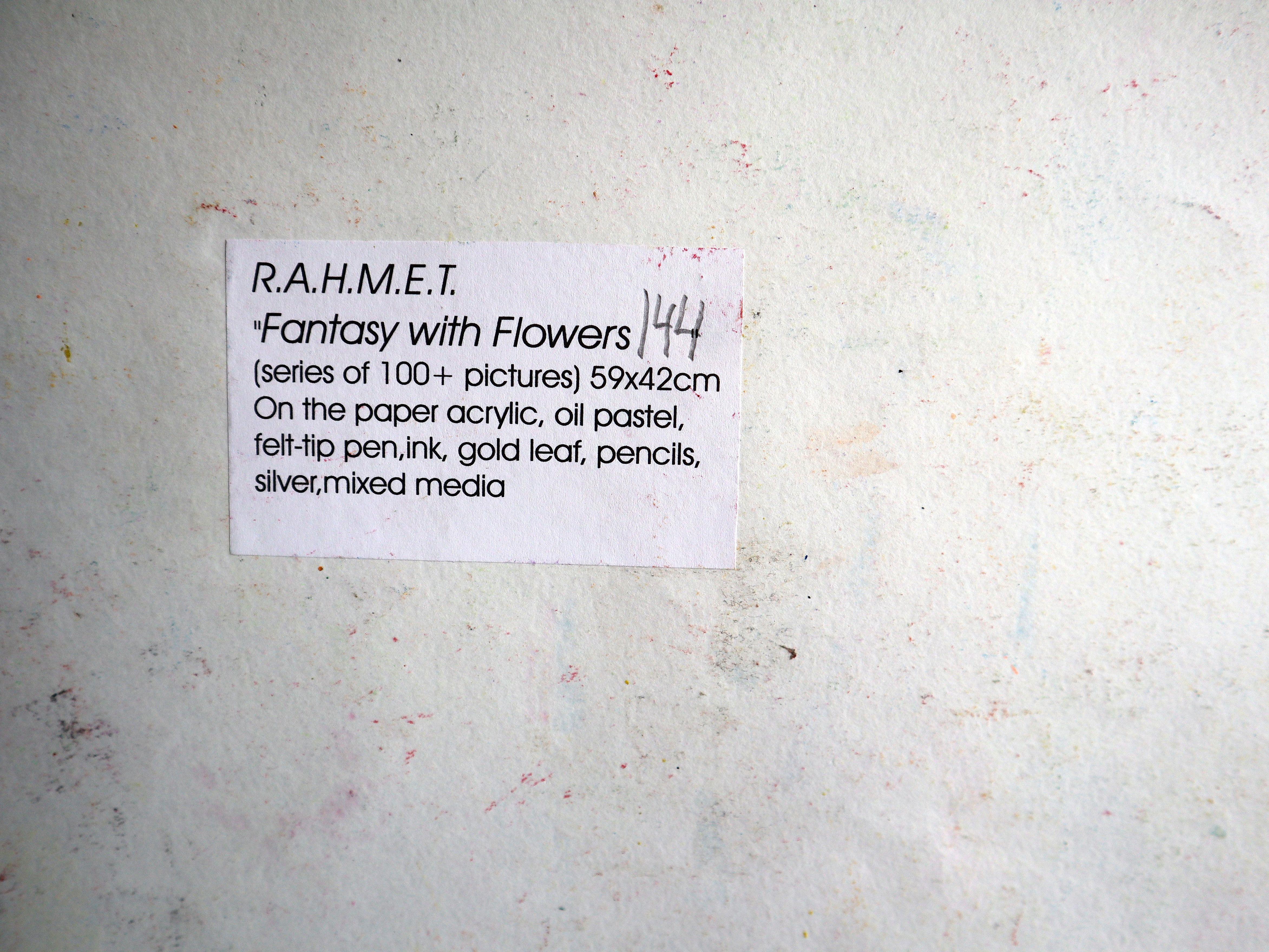 Fanasie mit Blumen 144 – Painting von RAKHMET REDZHEPOV (RAMZI)