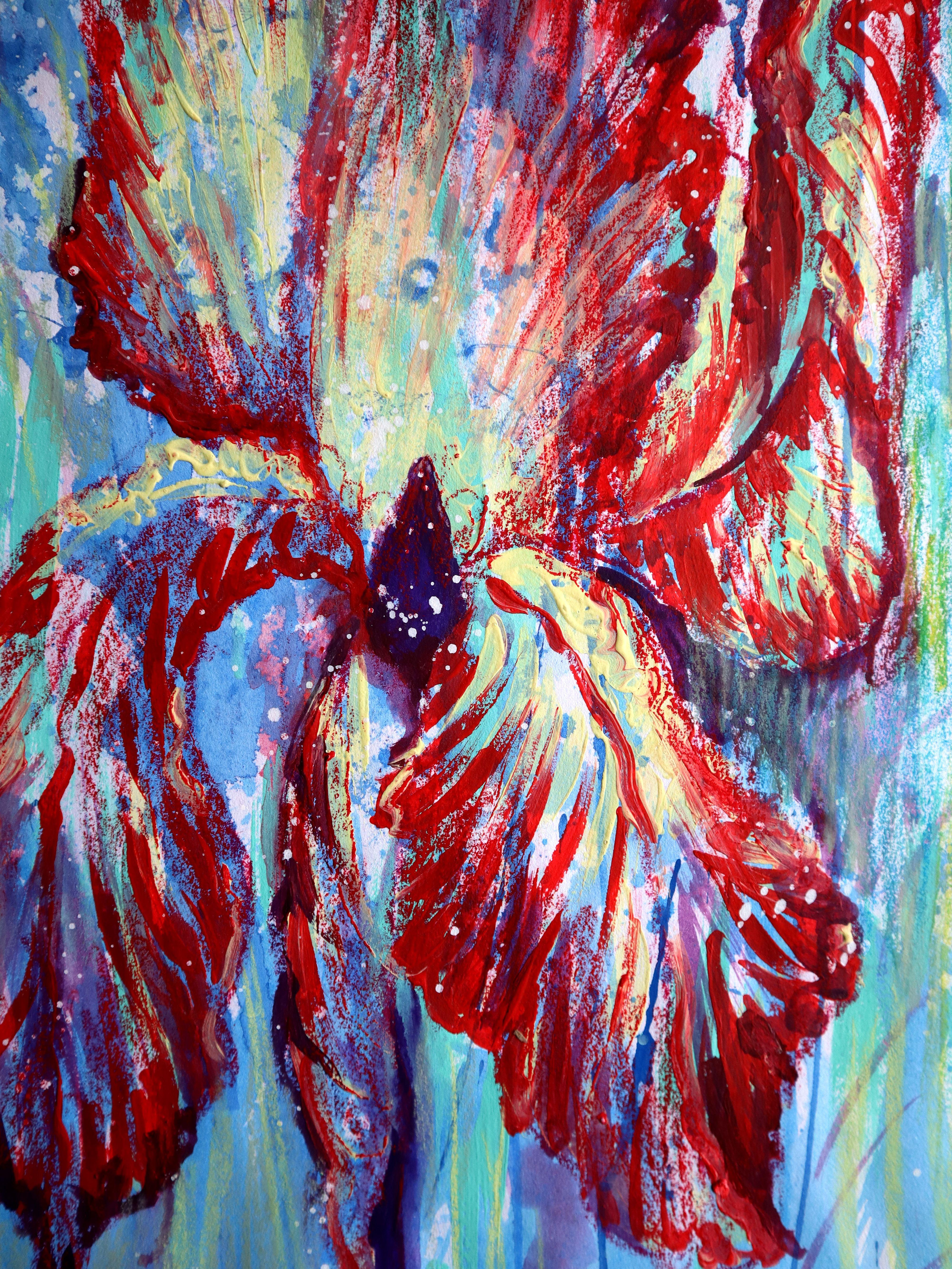 Fanasy con fiori 145 - Painting di RAKHMET REDZHEPOV (RAMZI)